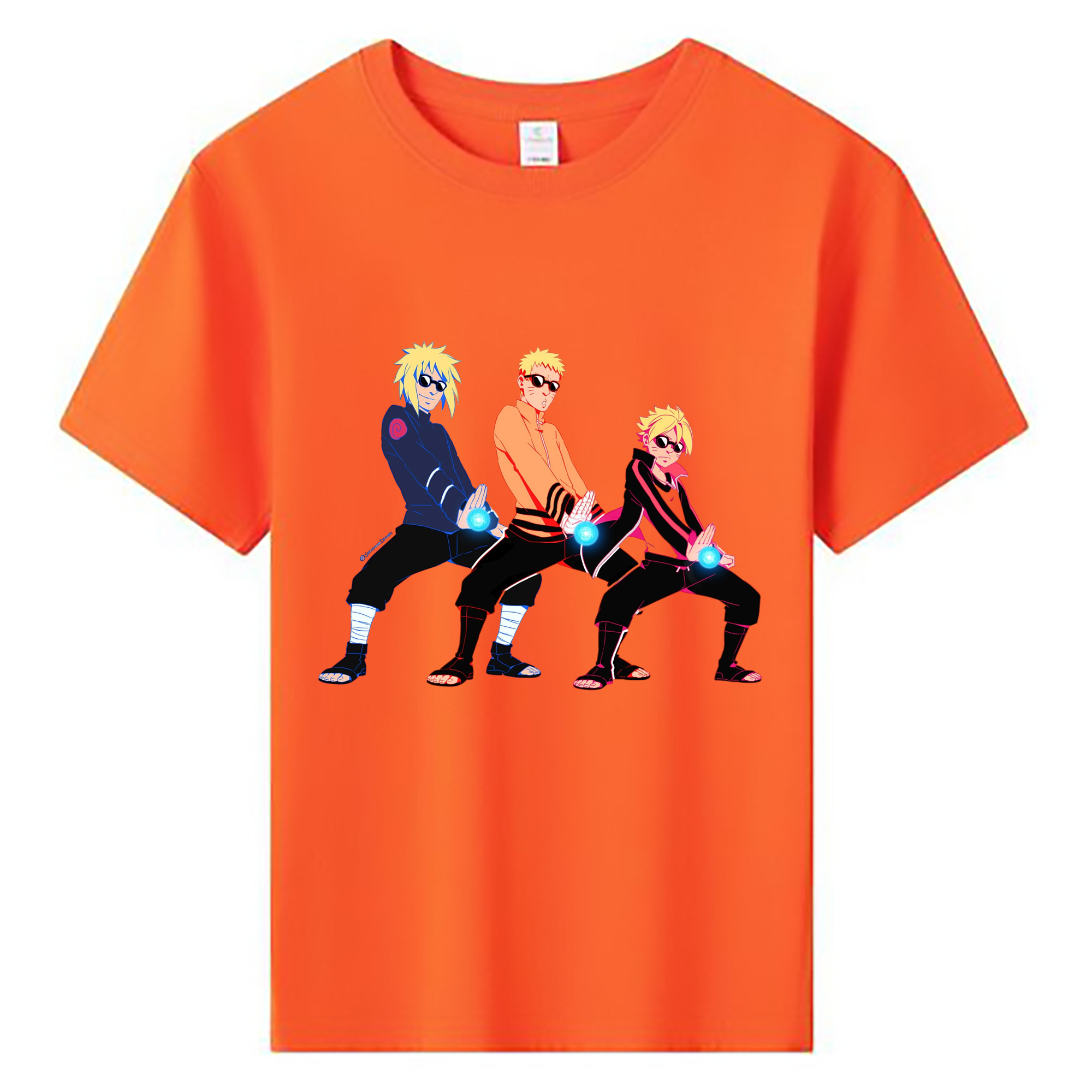 （画像用） NARUTO -ナルト- うずまき ナルト Uzumaki Naruto 綿100％キッズTシャツ（フロントプリント）