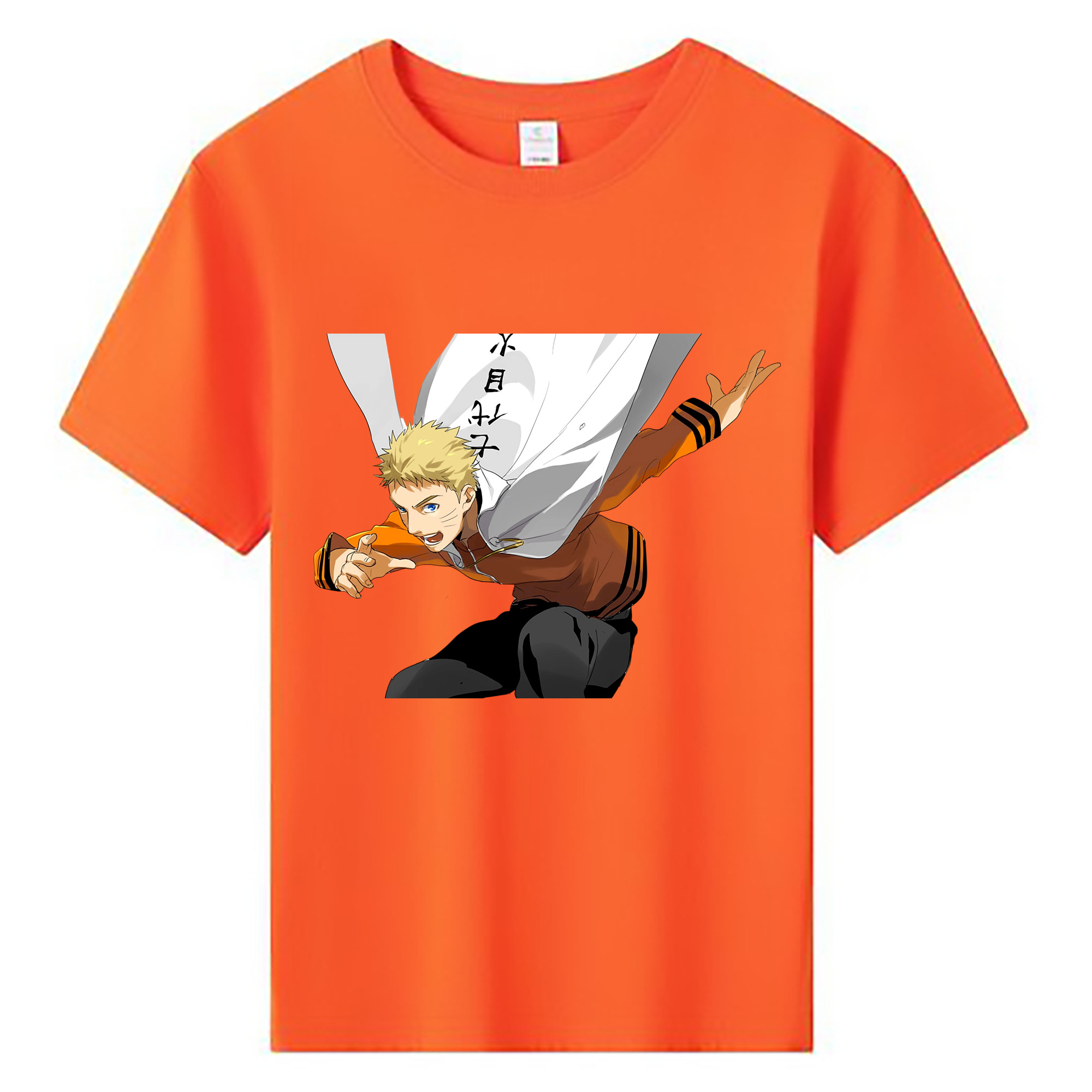 （画像用） NARUTO -ナルト- うずまき ナルト Uzumaki Naruto 綿100％キッズTシャツ（フロントプリント）