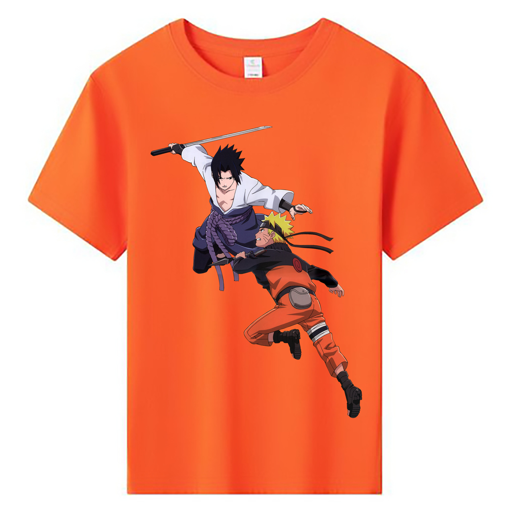 （画像用） NARUTO -ナルト- うちは サスケ Uchiha Sasuke 綿100％キッズTシャツ（フロントプリント）