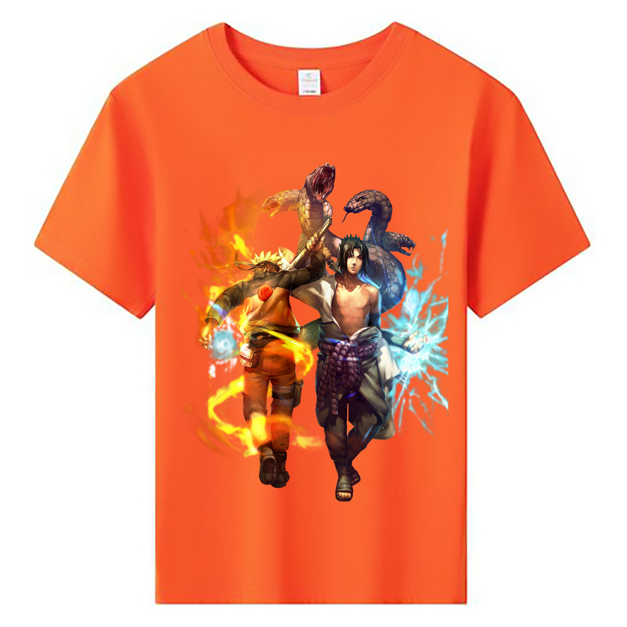 （画像用） NARUTO -ナルト- うちは サスケ Uchiha Sasuke 綿100％キッズTシャツ（フロントプリント）