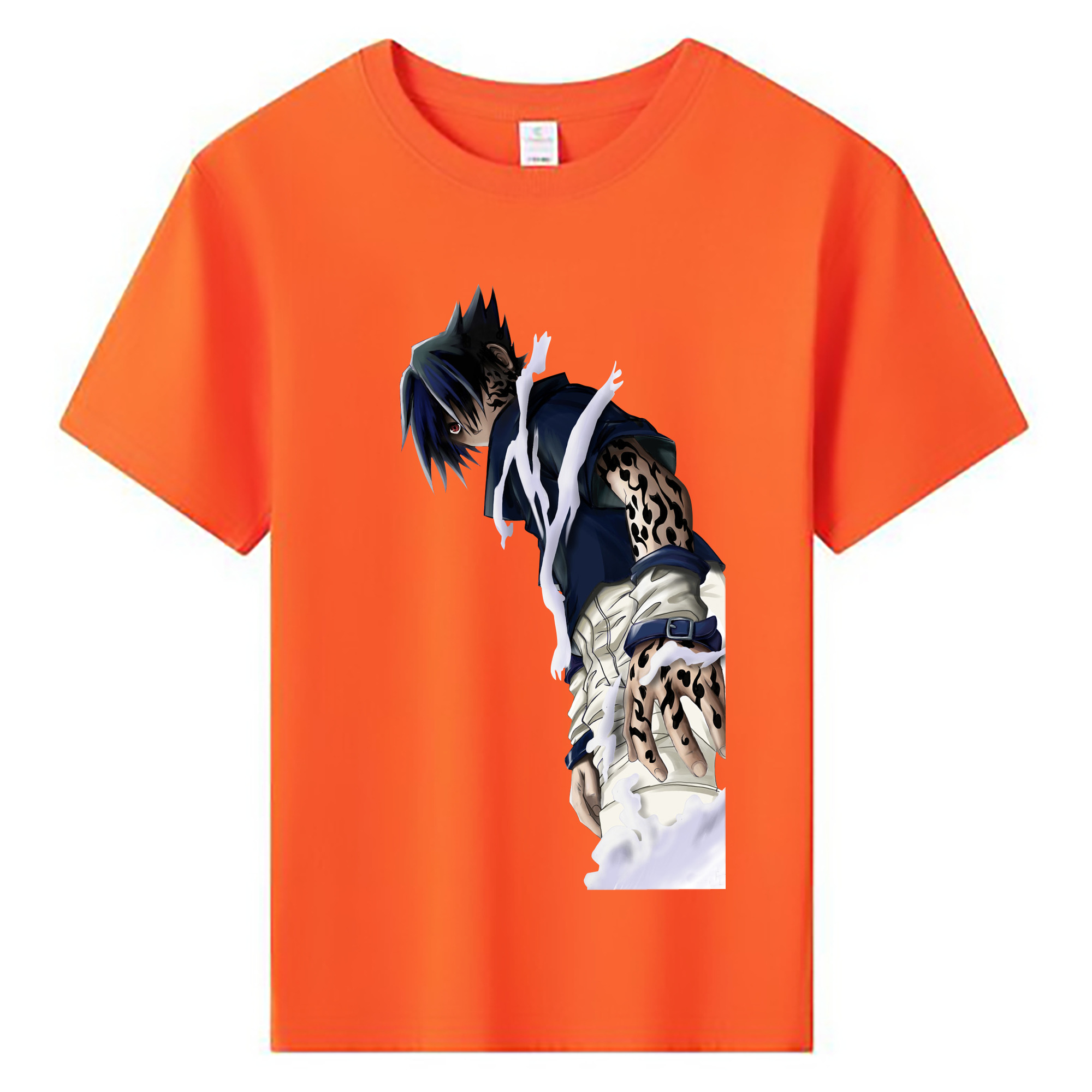 （画像用） NARUTO -ナルト- うちは サスケ Uchiha Sasuke 綿100％キッズTシャツ（フロントプリント）