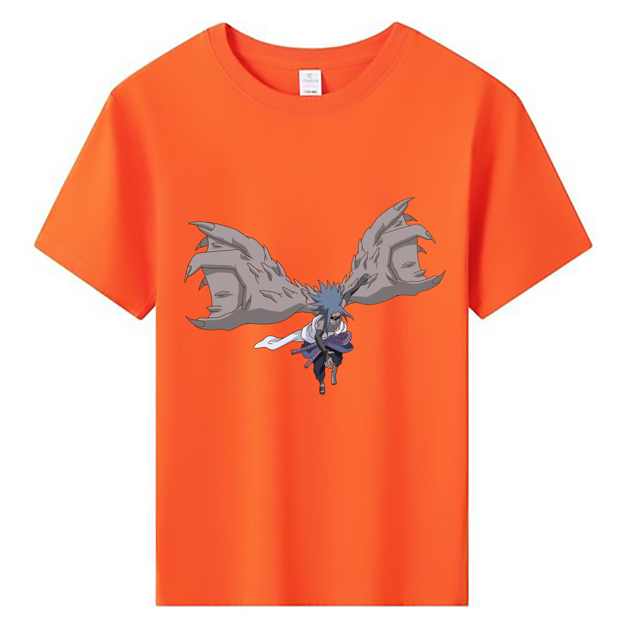 （画像用） NARUTO -ナルト- うちは サスケ Uchiha Sasuke 綿100％キッズTシャツ（フロントプリント）