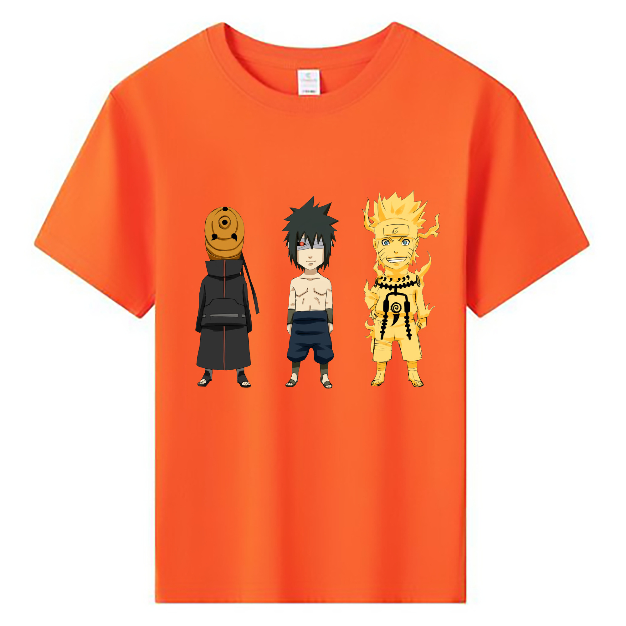 （画像用） NARUTO -ナルト- うちは サスケ Uchiha Sasuke 綿100％キッズTシャツ（フロントプリント）