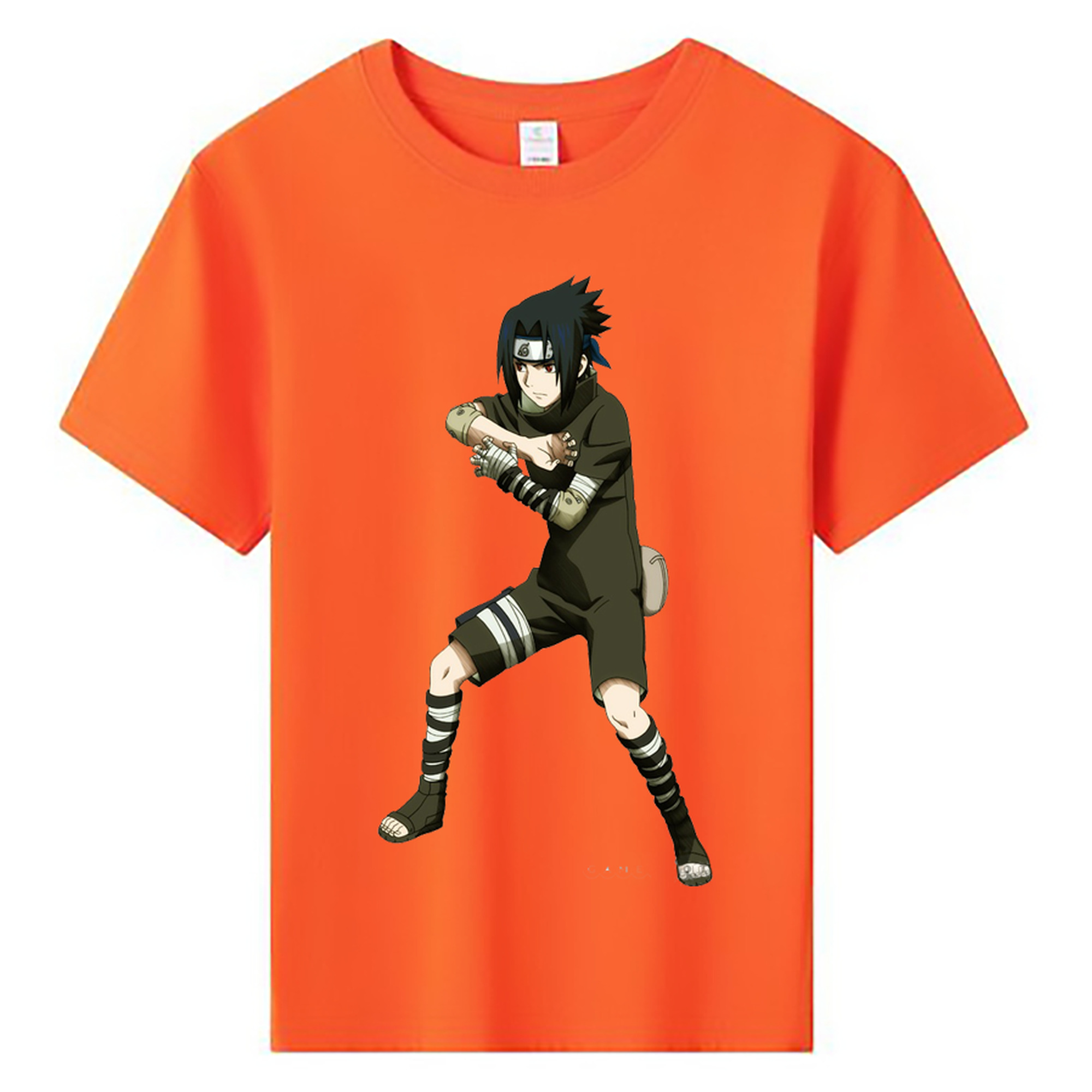 （画像用） NARUTO -ナルト- うちは サスケ Uchiha Sasuke 綿100％キッズTシャツ（フロントプリント）