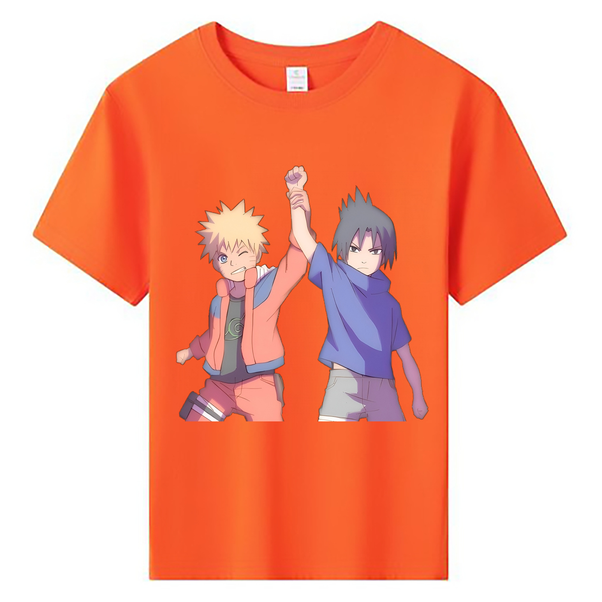 （画像用） NARUTO -ナルト- うちは サスケ Uchiha Sasuke 綿100％キッズTシャツ（フロントプリント）