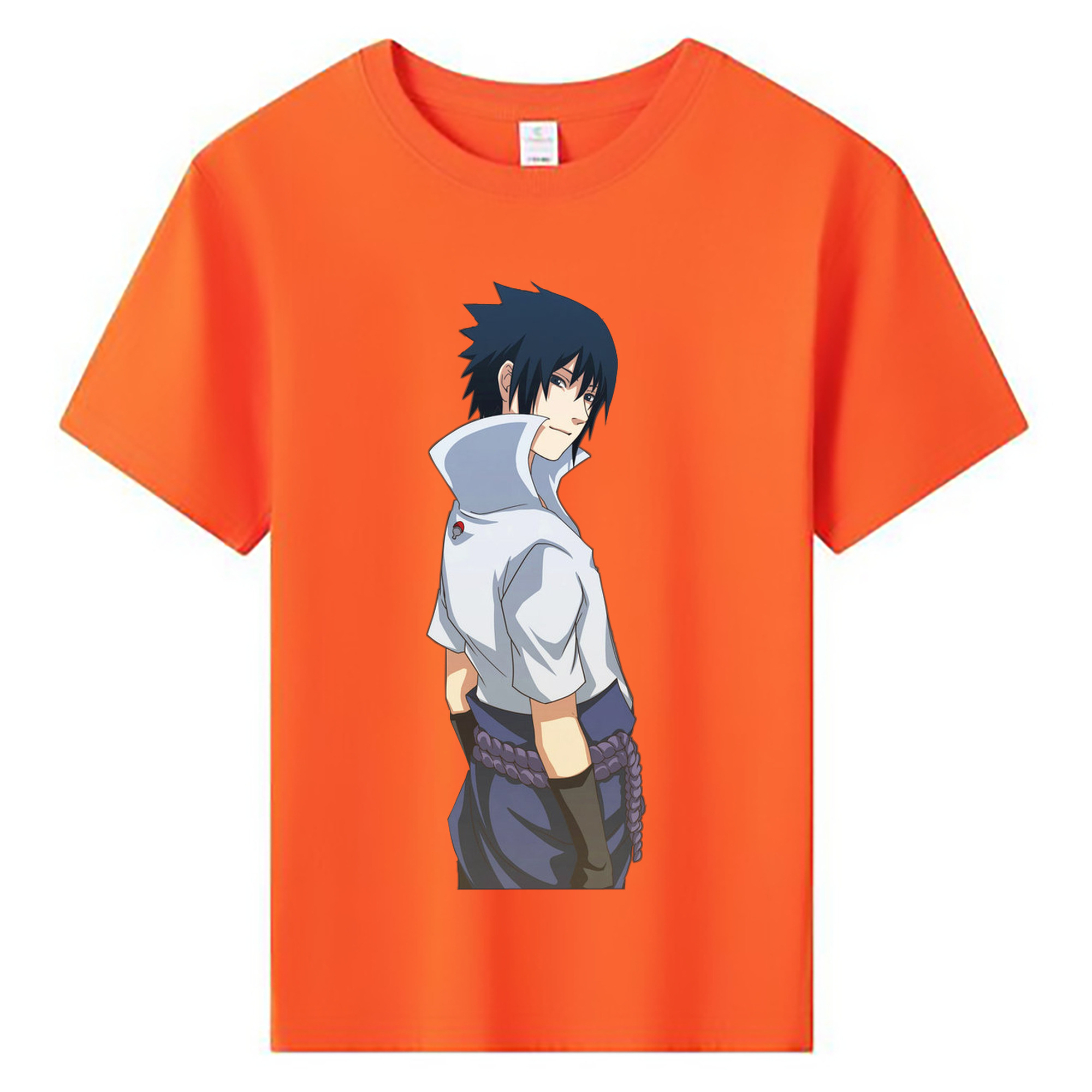 （画像用） NARUTO -ナルト- うちは サスケ Uchiha Sasuke 綿100％キッズTシャツ（フロントプリント）