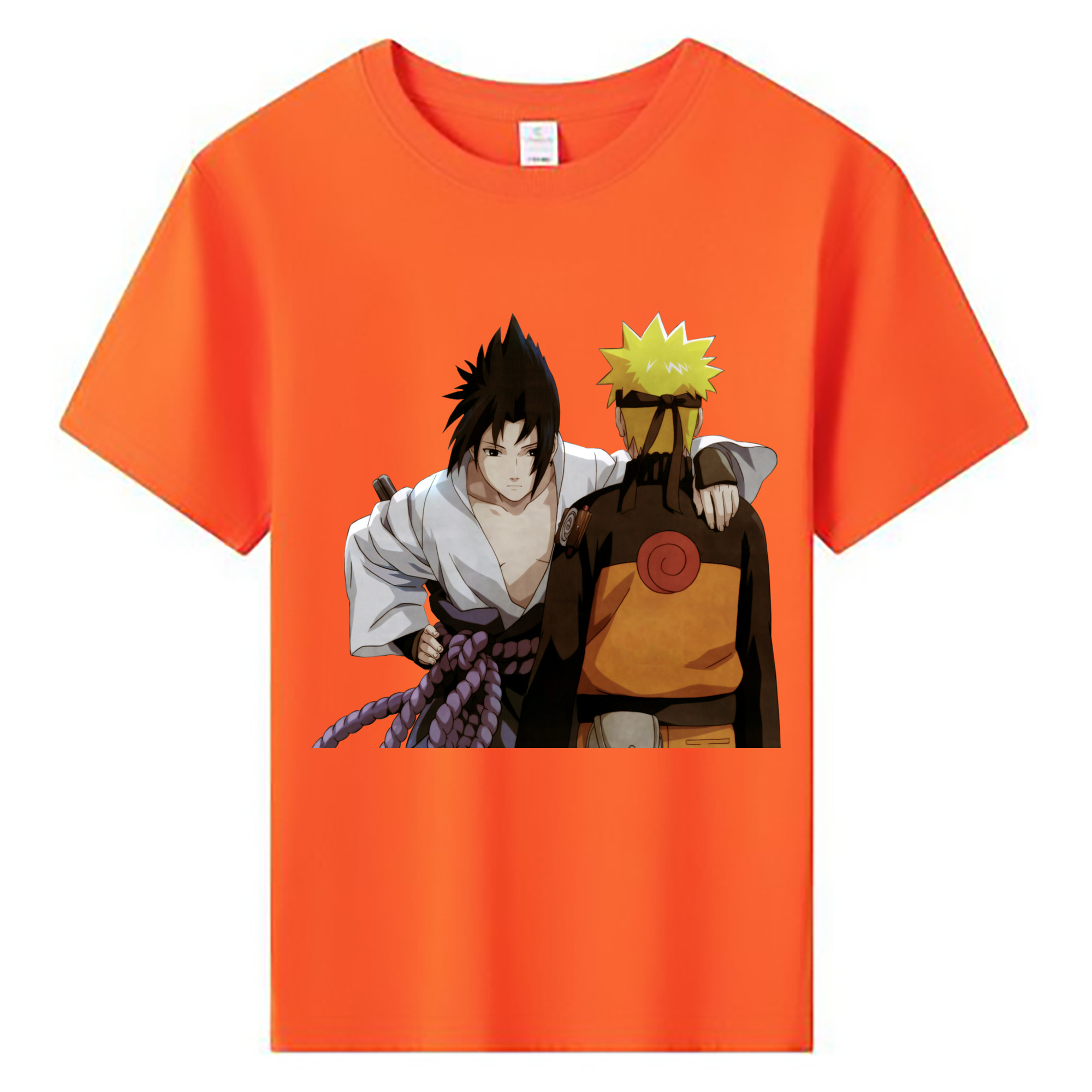 （画像用） NARUTO -ナルト- うちは サスケ Uchiha Sasuke 綿100％キッズTシャツ（フロントプリント）