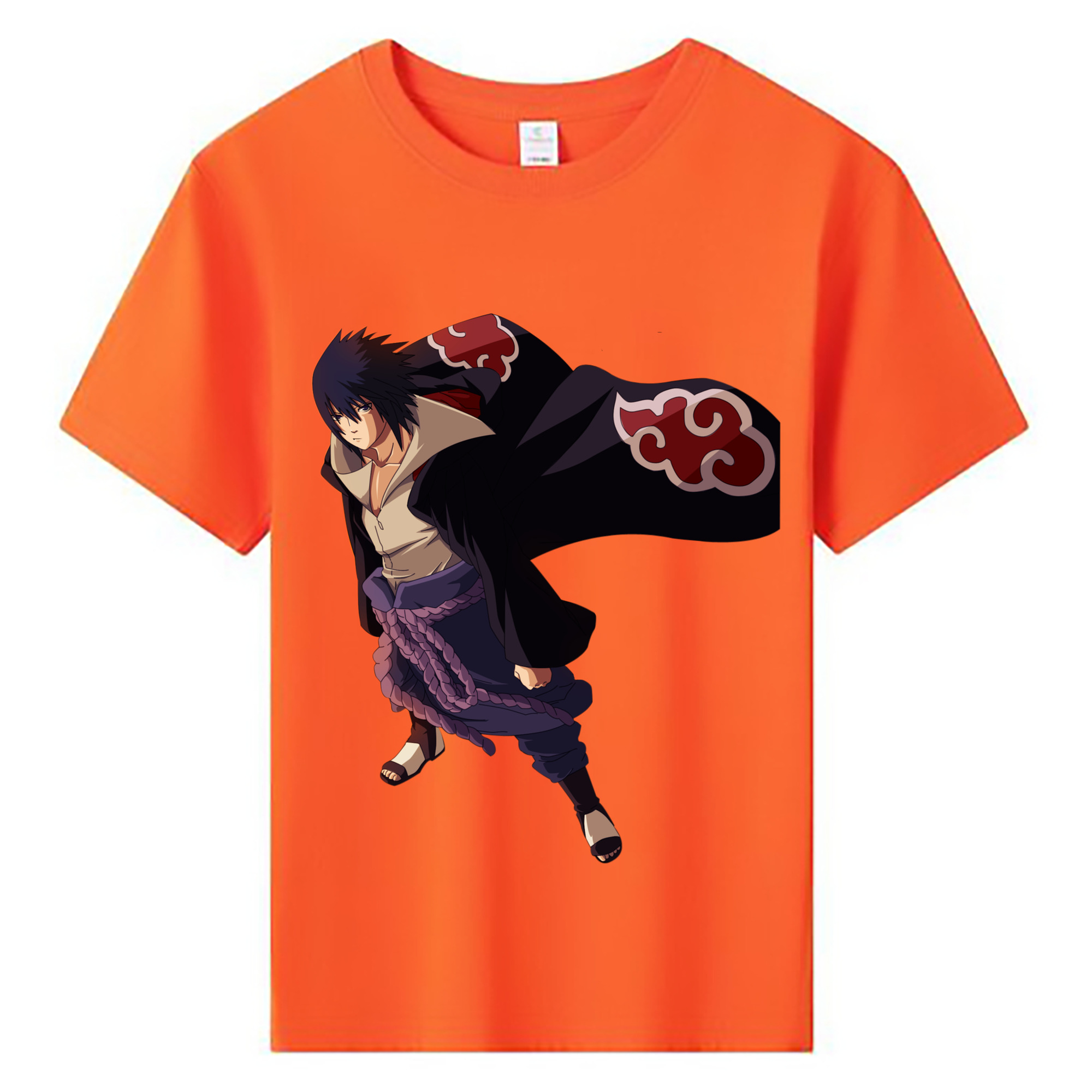 （画像用） NARUTO -ナルト- うちは サスケ Uchiha Sasuke 綿100％キッズTシャツ（フロントプリント）