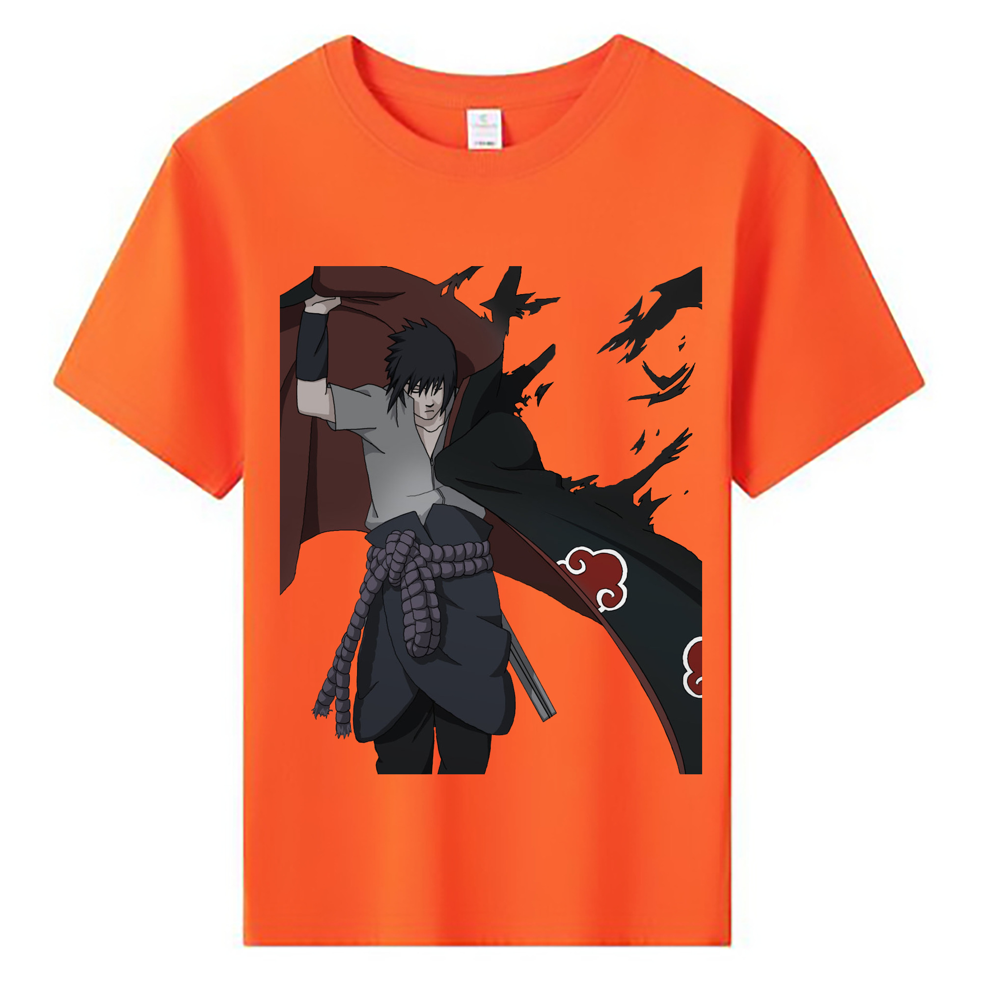 （画像用） NARUTO -ナルト- うちは サスケ Uchiha Sasuke 綿100％キッズTシャツ（フロントプリント）