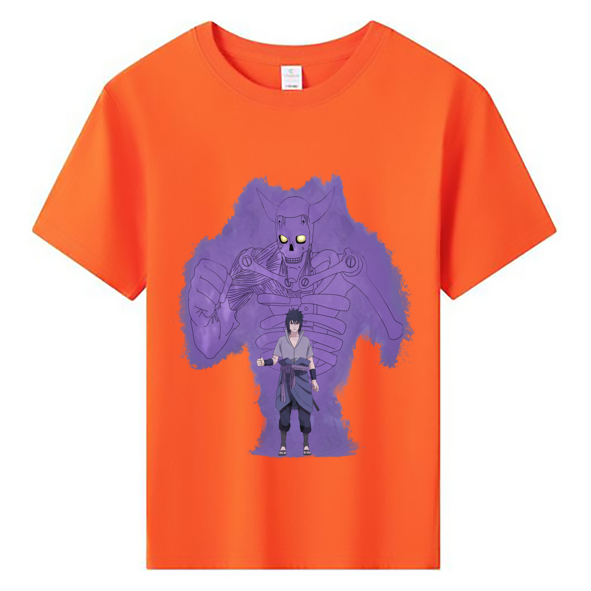 （画像用） NARUTO -ナルト- うちは サスケ Uchiha Sasuke 綿100％キッズTシャツ（フロントプリント）