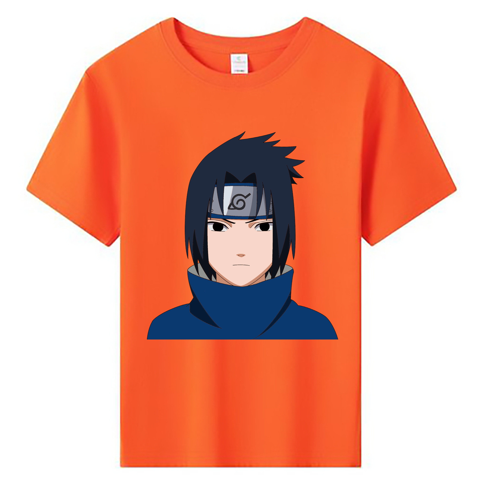 （画像用） NARUTO -ナルト- うちは サスケ Uchiha Sasuke 綿100％キッズTシャツ（フロントプリント）