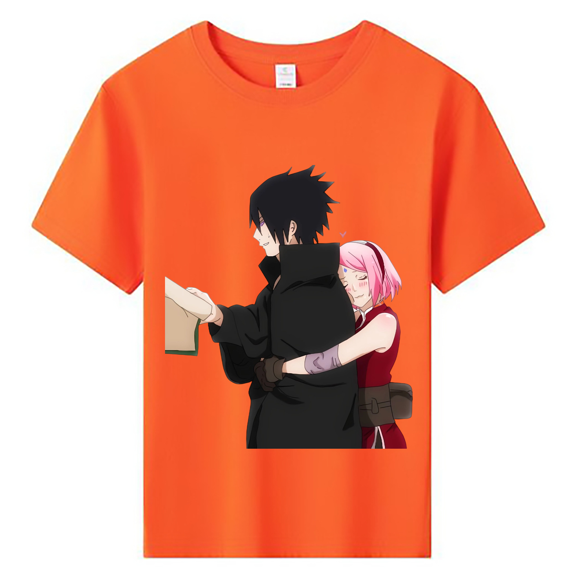 （画像用） NARUTO -ナルト- うちは サスケ Uchiha Sasuke 綿100％キッズTシャツ（フロントプリント）