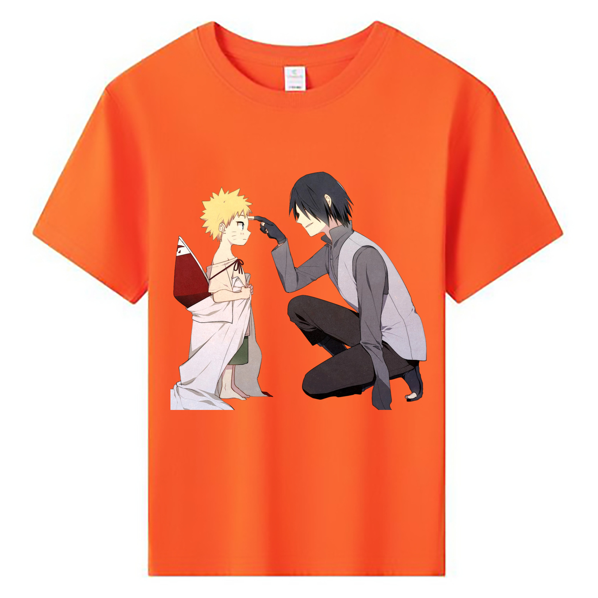 （画像用） NARUTO -ナルト- うちは サスケ Uchiha Sasuke 綿100％キッズTシャツ（フロントプリント）