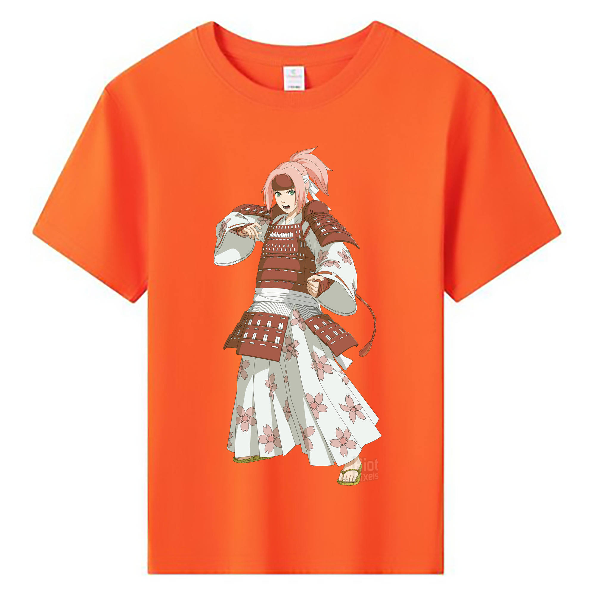 （画像用） NARUTO -ナルト- 春野サクラ Haruno Sakura 綿100％キッズTシャツ（フロントプリント）