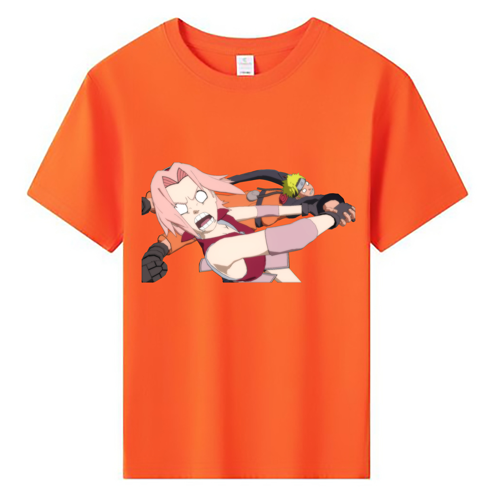（画像用） NARUTO -ナルト- 春野サクラ Haruno Sakura 綿100％キッズTシャツ（フロントプリント）