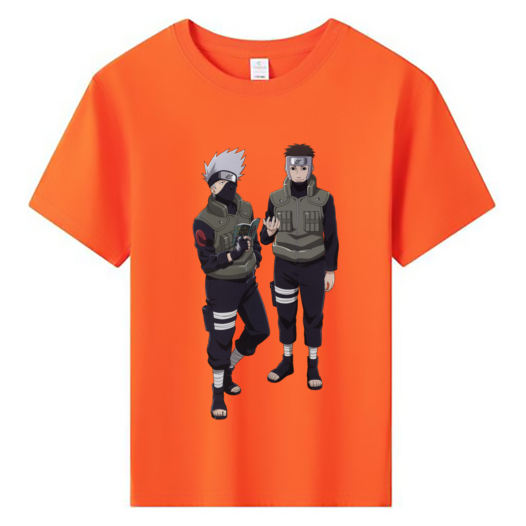 （画像用） NARUTO -ナルト- はたけ カカシ Hatake Kakashi 綿100％キッズTシャツ（フロントプリント）