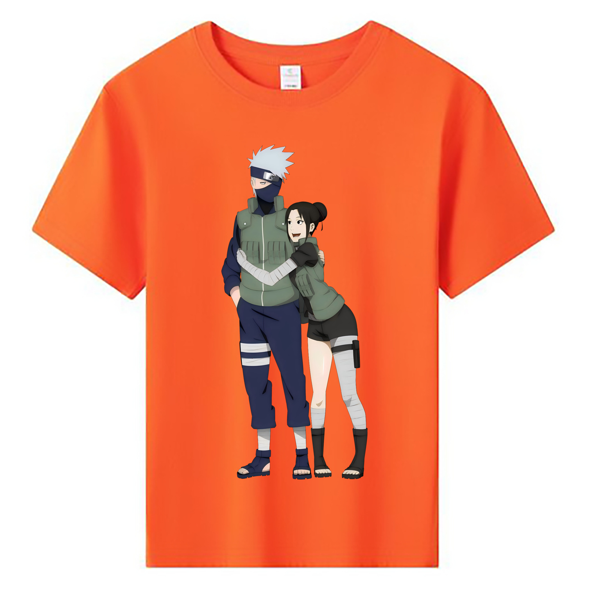 （画像用） NARUTO -ナルト- はたけ カカシ Hatake Kakashi 綿100％キッズTシャツ（フロントプリント）