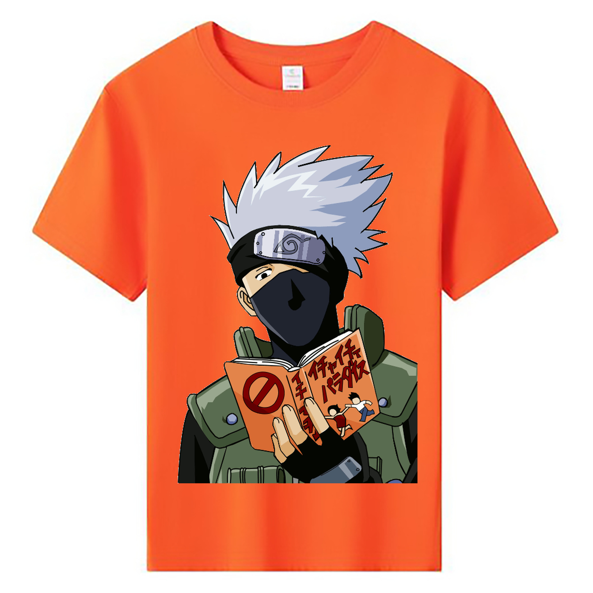 （画像用） NARUTO -ナルト- はたけ カカシ Hatake Kakashi 綿100％キッズTシャツ（フロントプリント）