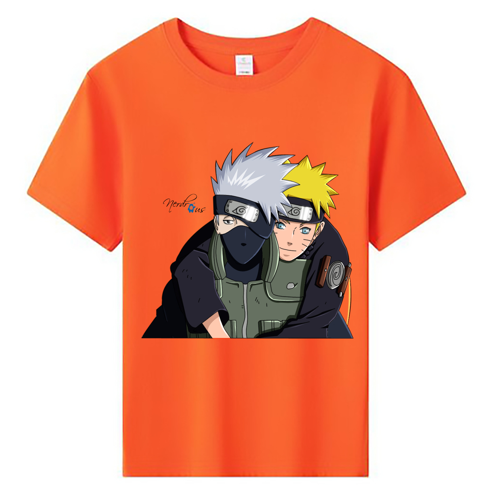 （画像用） NARUTO -ナルト- はたけ カカシ Hatake Kakashi 綿100％キッズTシャツ（フロントプリント）
