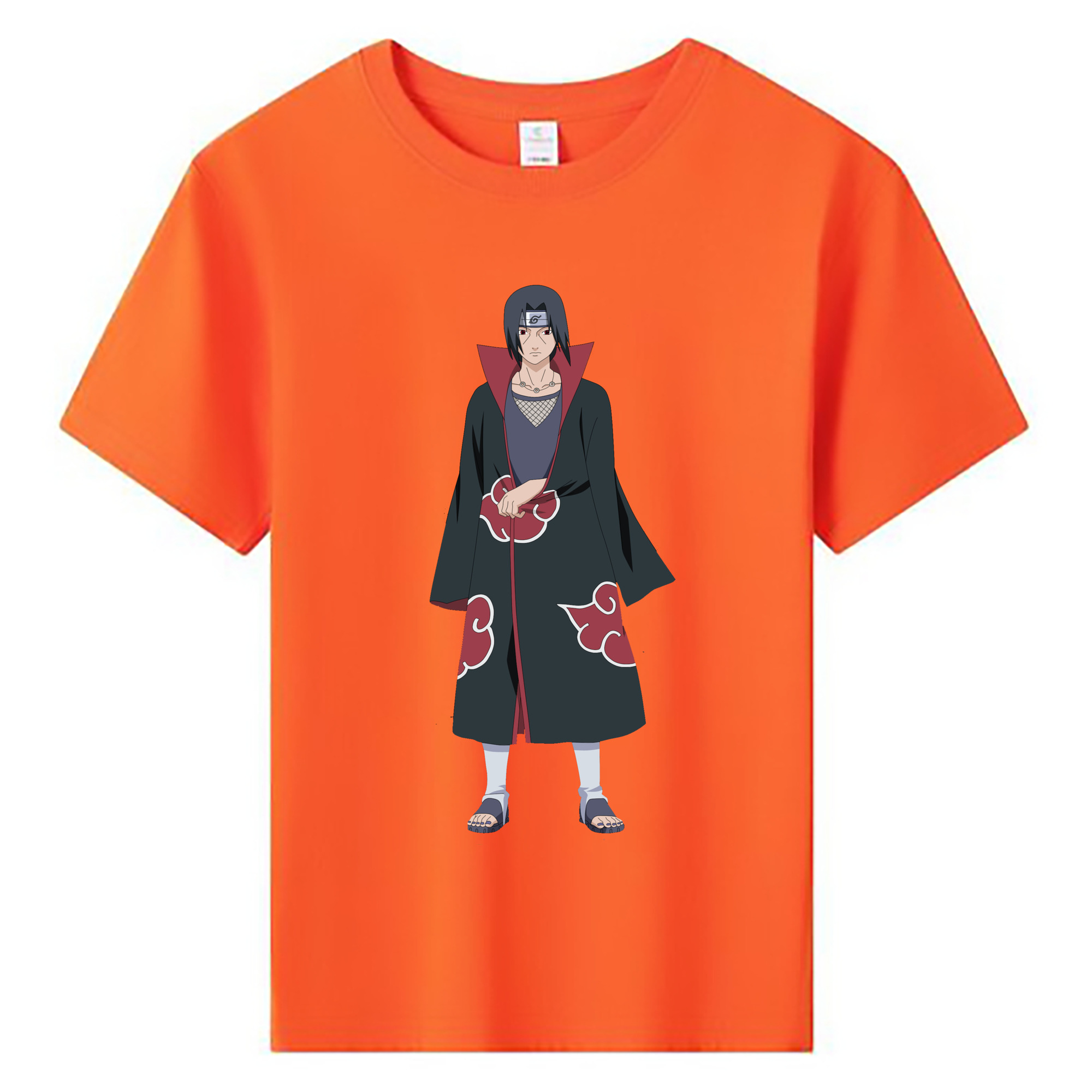 （画像用） NARUTO -ナルト- うちは イタチ Uchiha Itachi 綿100％キッズTシャツ（フロントプリント）