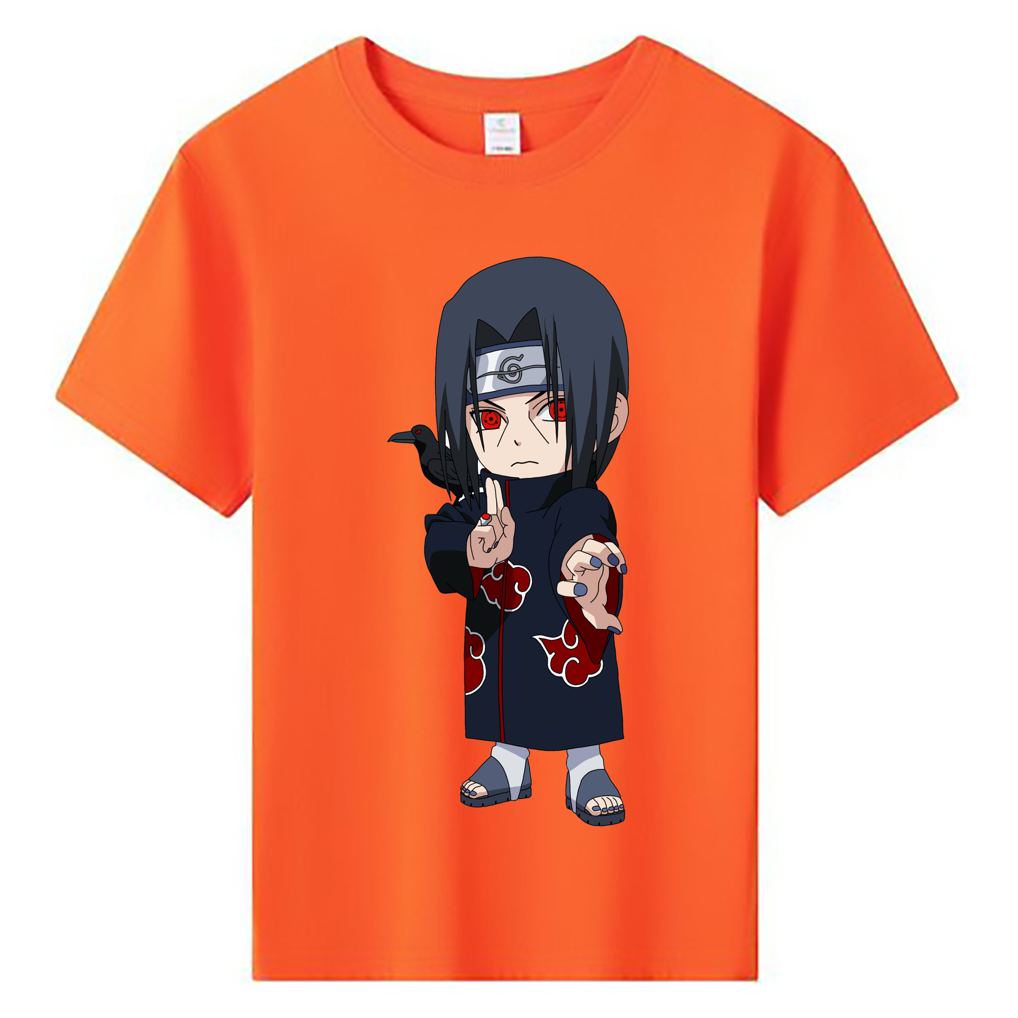 （画像用） NARUTO -ナルト- うちは イタチ Uchiha Itachi 綿100％キッズTシャツ（フロントプリント）