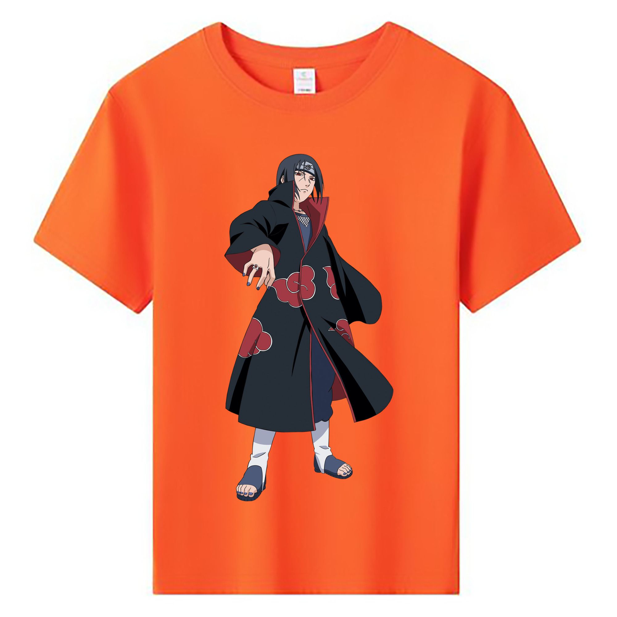 （画像用） NARUTO -ナルト- うちは イタチ Uchiha Itachi 綿100％キッズTシャツ（フロントプリント）