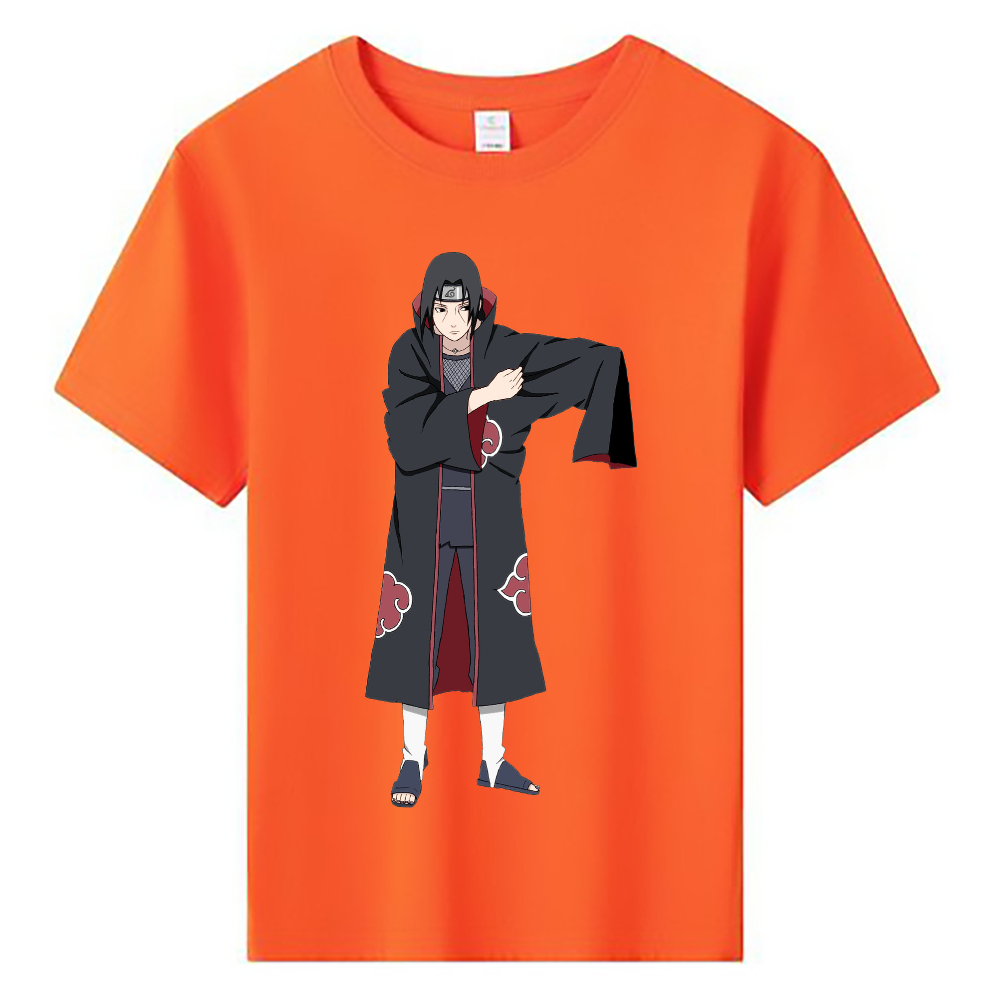 （画像用） NARUTO -ナルト- うちは イタチ Uchiha Itachi 綿100％キッズTシャツ（フロントプリント）