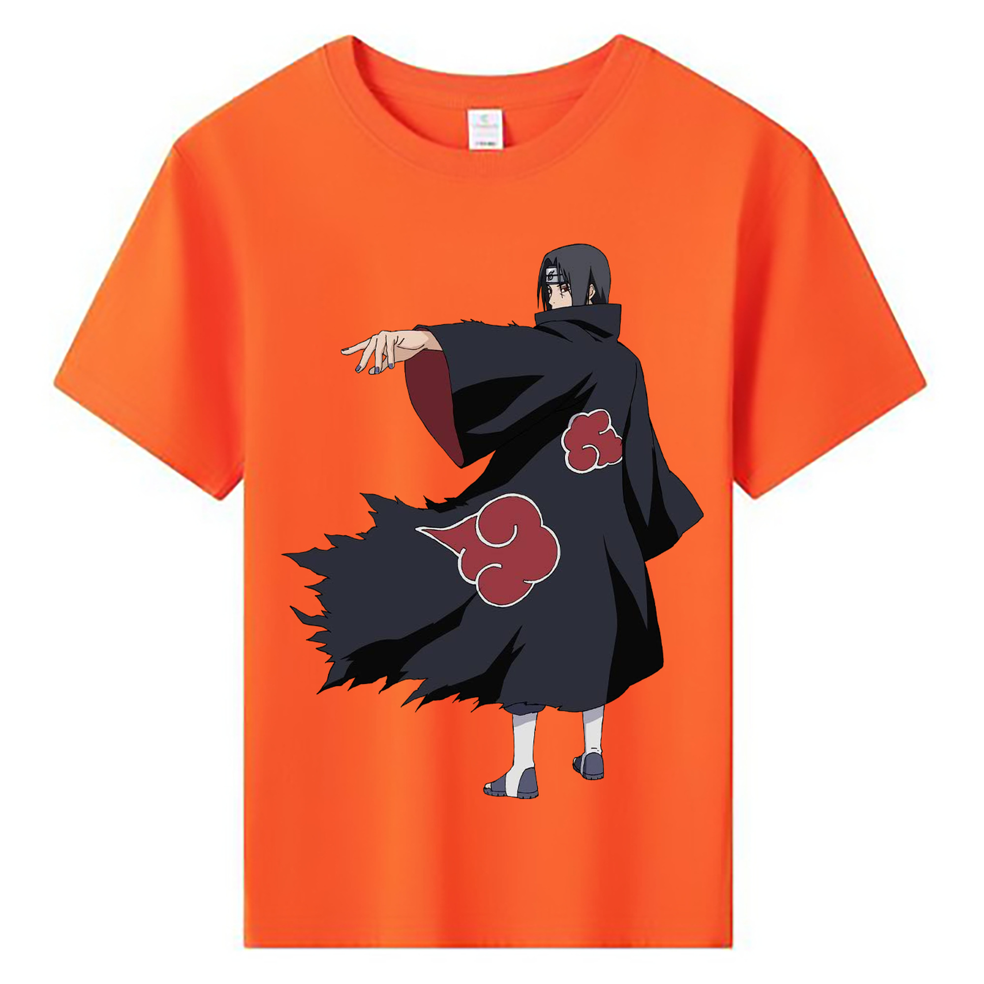 （画像用） NARUTO -ナルト- うちは イタチ Uchiha Itachi 綿100％キッズTシャツ（フロントプリント）