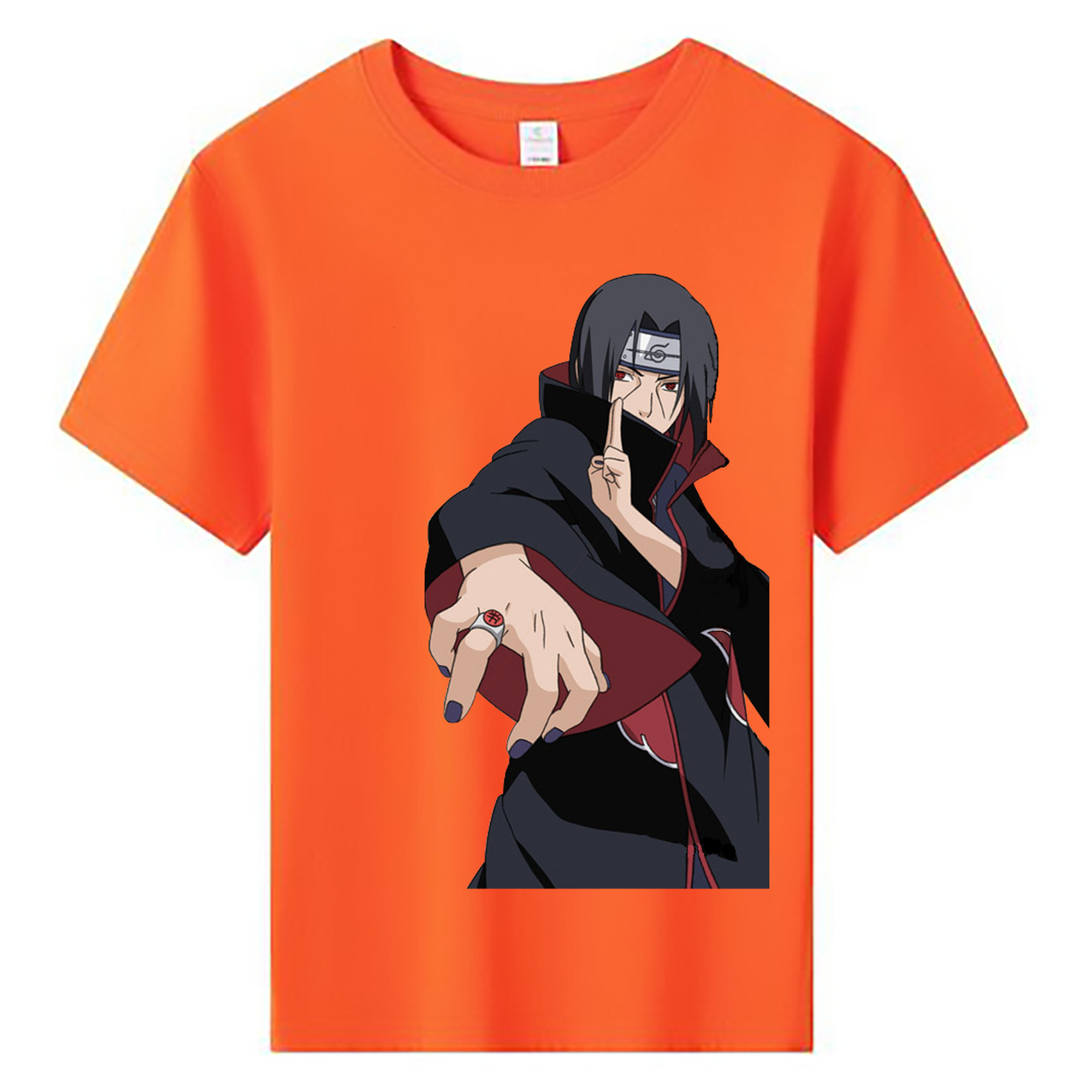 （画像用） NARUTO -ナルト- うちは イタチ Uchiha Itachi 綿100％キッズTシャツ（フロントプリント）