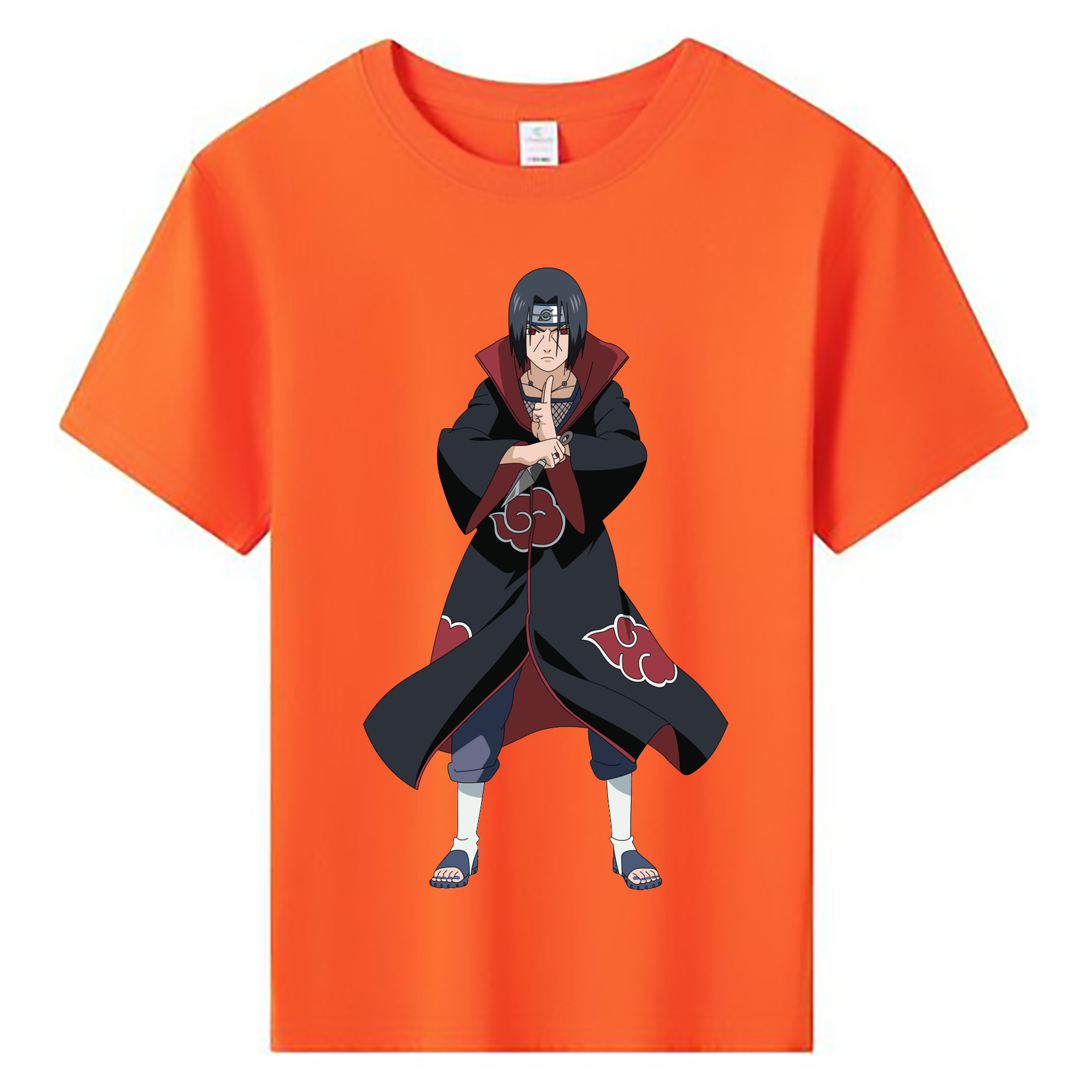 （画像用） NARUTO -ナルト- うちは イタチ Uchiha Itachi 綿100％キッズTシャツ（フロントプリント）