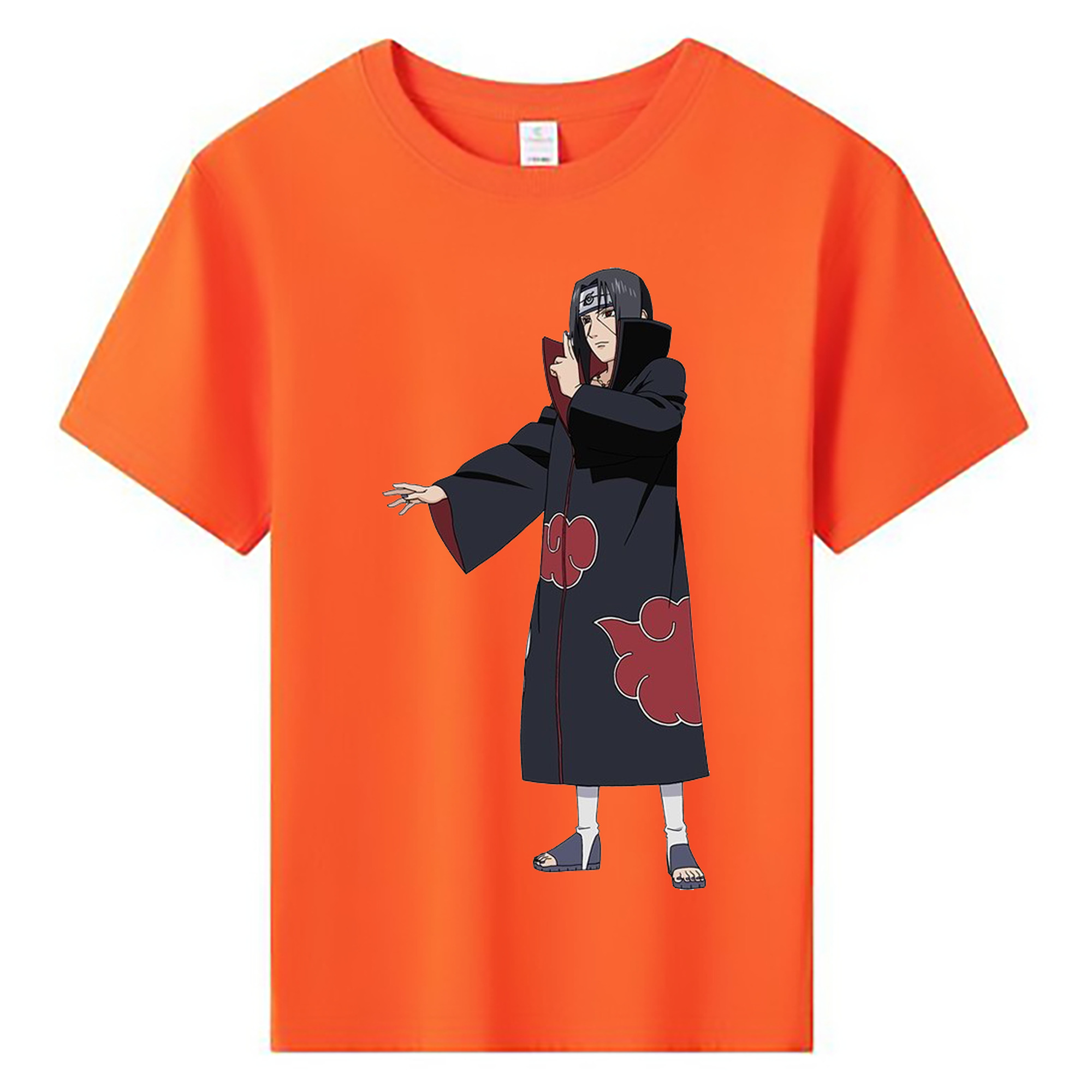 （画像用） NARUTO -ナルト- うちは イタチ Uchiha Itachi 綿100％キッズTシャツ（フロントプリント）