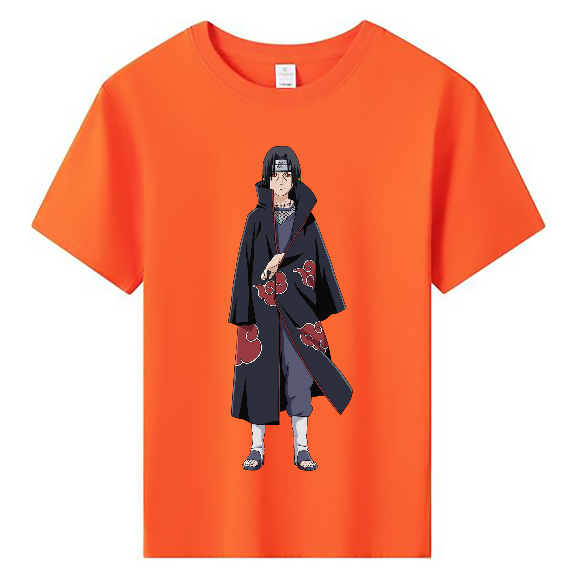 （画像用） NARUTO -ナルト- うちは イタチ Uchiha Itachi 綿100％キッズTシャツ（フロントプリント）