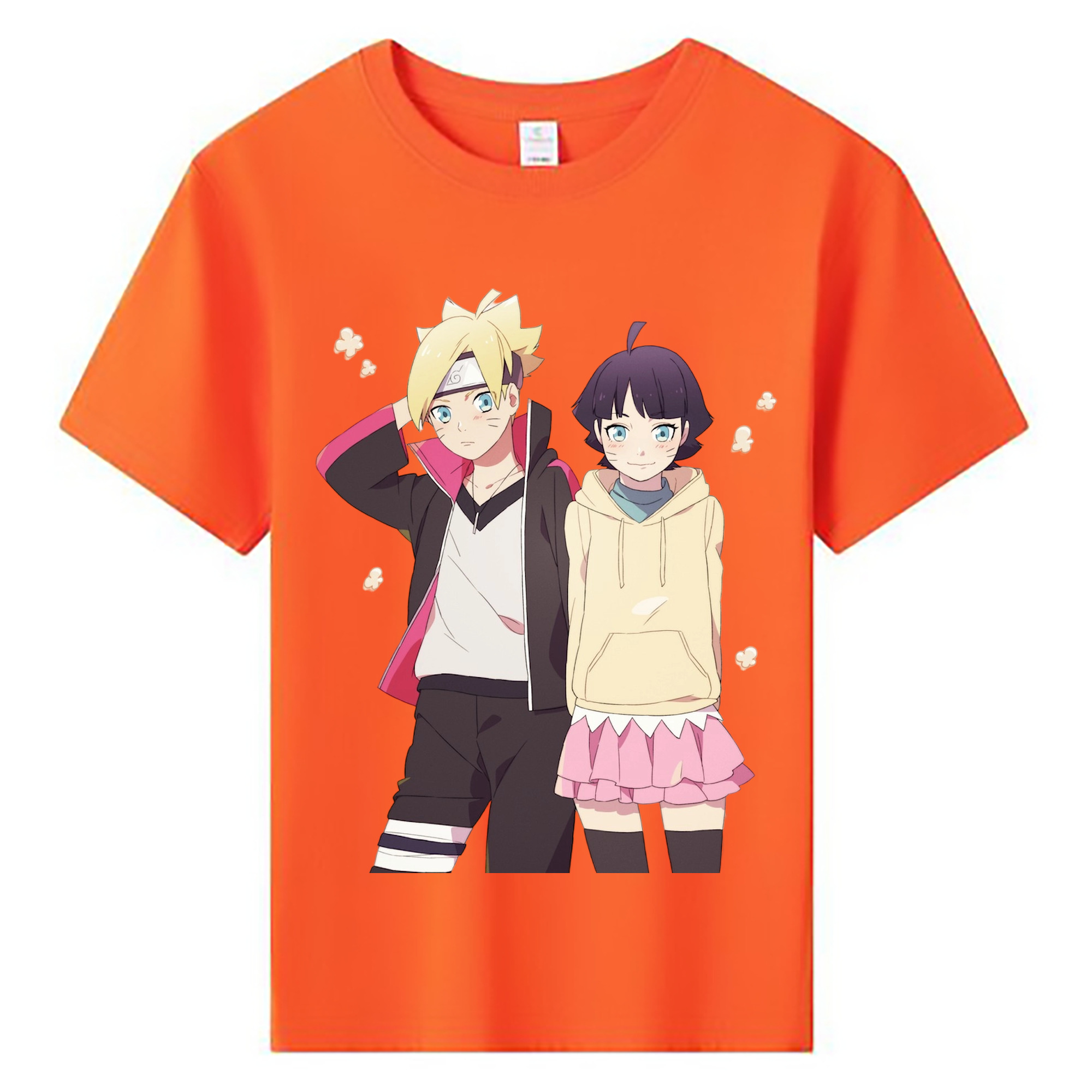 （画像用） NARUTO -ナルト- うずまき ボルト Uzumaki Boruto 綿100％キッズTシャツ（フロントプリント）