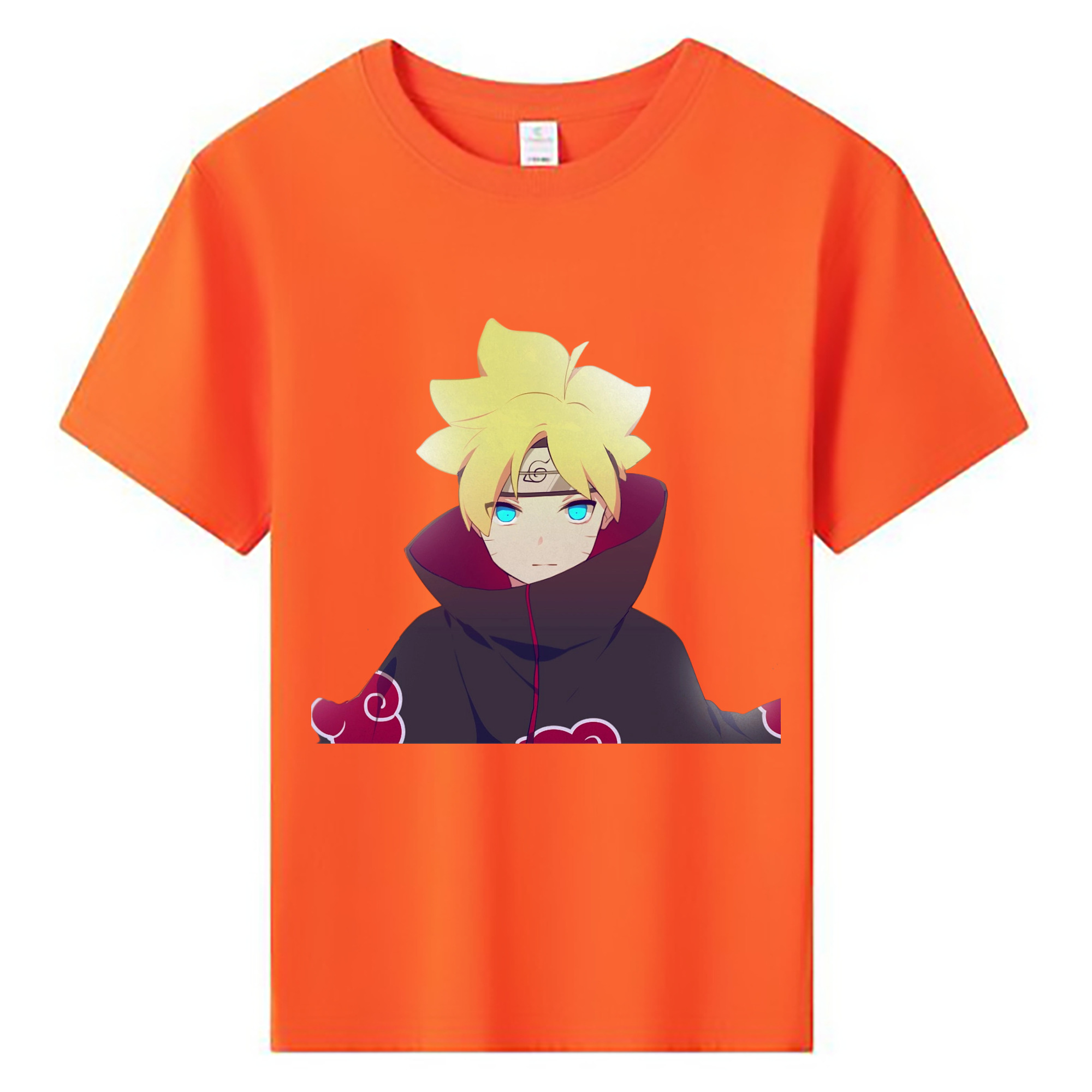 （画像用） NARUTO -ナルト- うずまき ボルト Uzumaki Boruto 綿100％キッズTシャツ（フロントプリント）