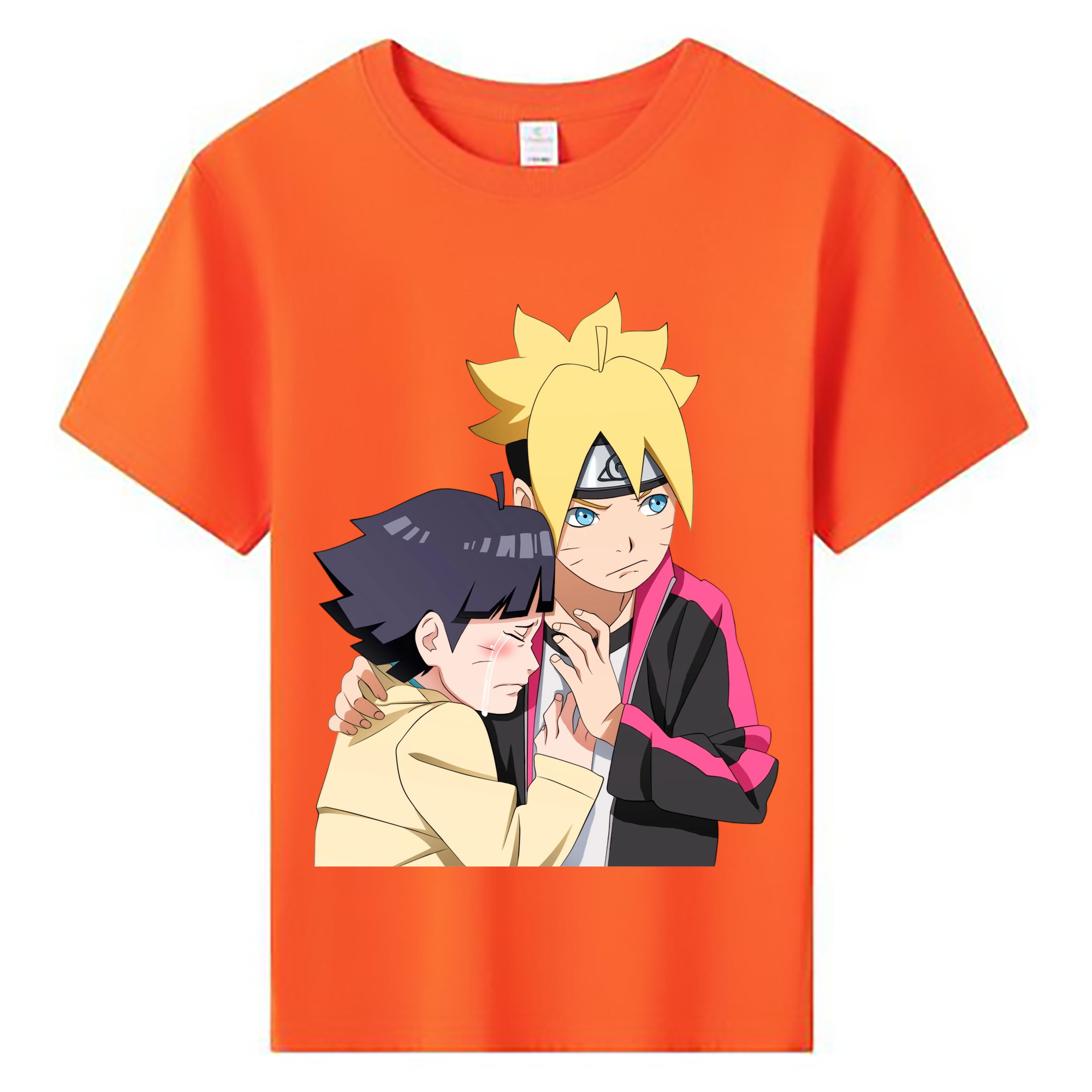 （画像用） NARUTO -ナルト- うずまき ボルト Uzumaki Boruto 綿100％キッズTシャツ（フロントプリント）