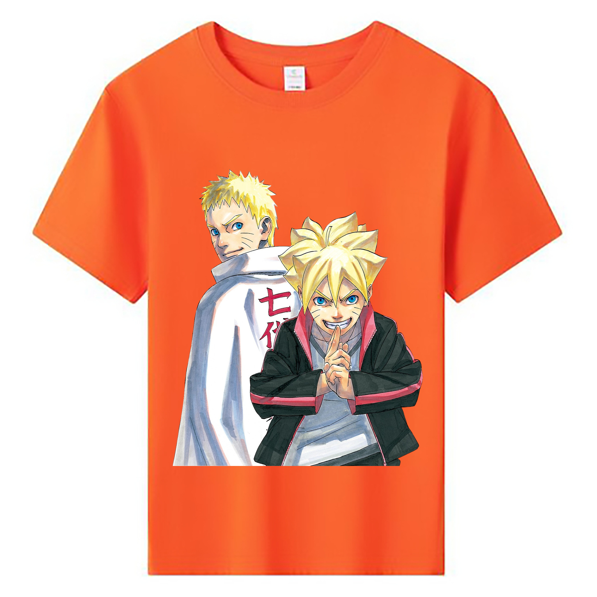 （画像用） NARUTO -ナルト- うずまき ボルト Uzumaki Boruto 綿100％キッズTシャツ（フロントプリント）
