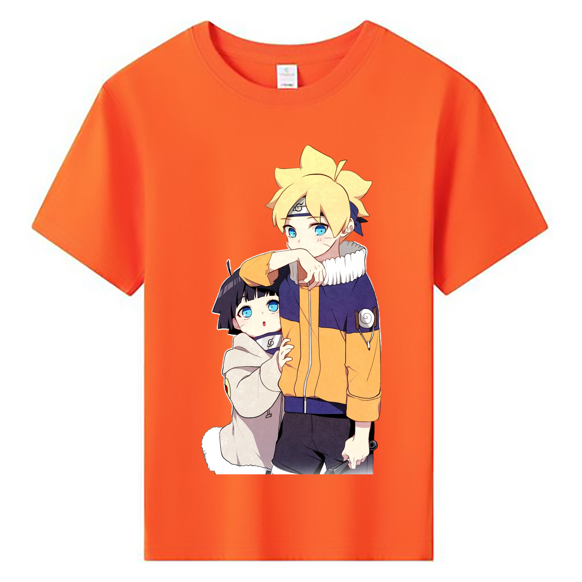 （画像用） NARUTO -ナルト- うずまき ボルト Uzumaki Boruto 綿100％キッズTシャツ（フロントプリント）