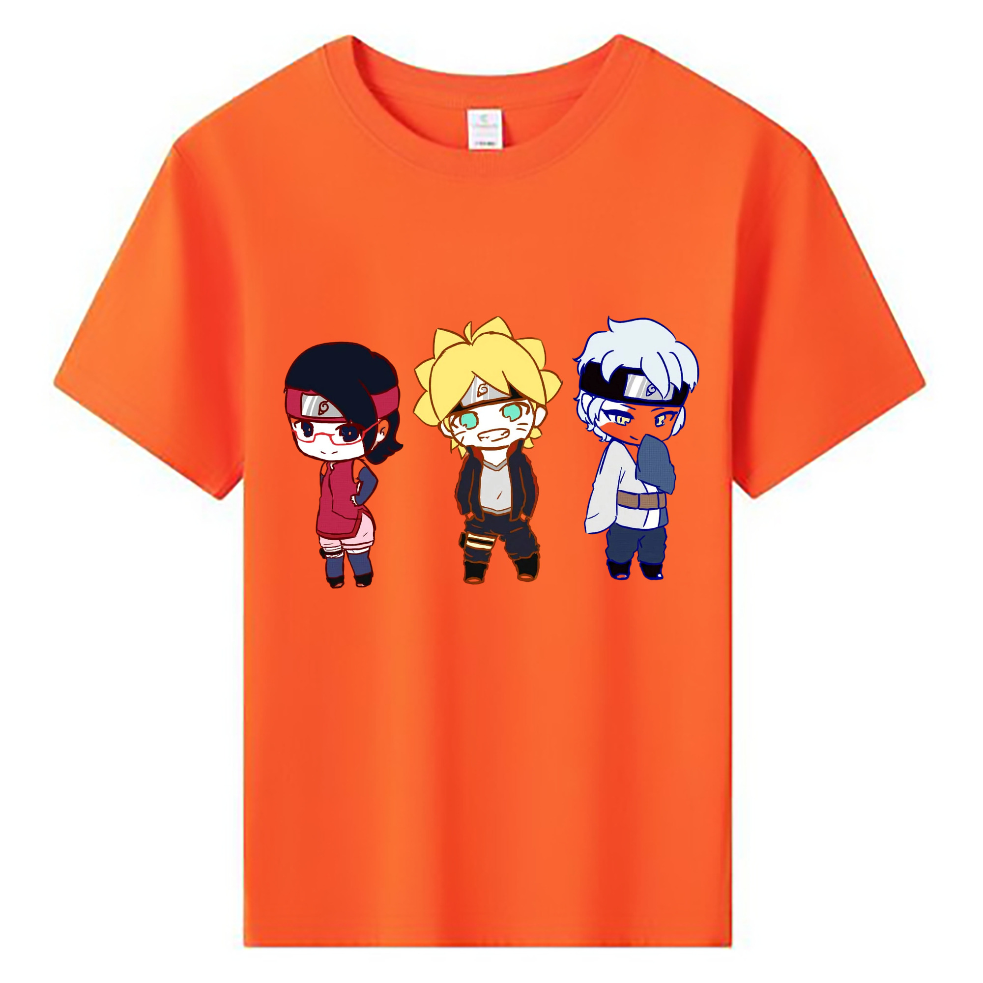 （画像用） NARUTO -ナルト- うずまき ボルト Uzumaki Boruto 綿100％キッズTシャツ（フロントプリント）