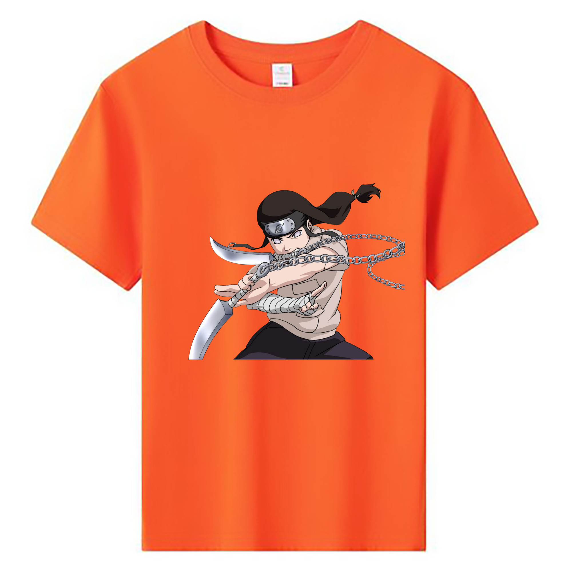 （画像用） NARUTO -ナルト- 日向ネジ Hyūga Neji 綿100％キッズTシャツ（フロントプリント）
