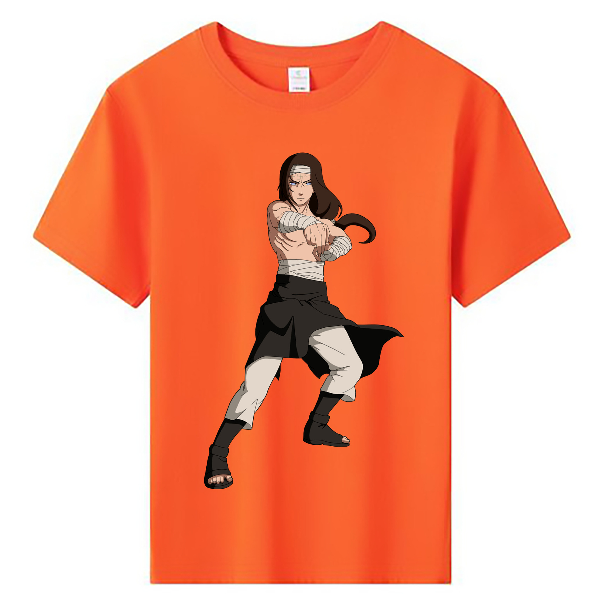 （画像用） NARUTO -ナルト- 日向ネジ Hyūga Neji 綿100％キッズTシャツ（フロントプリント）