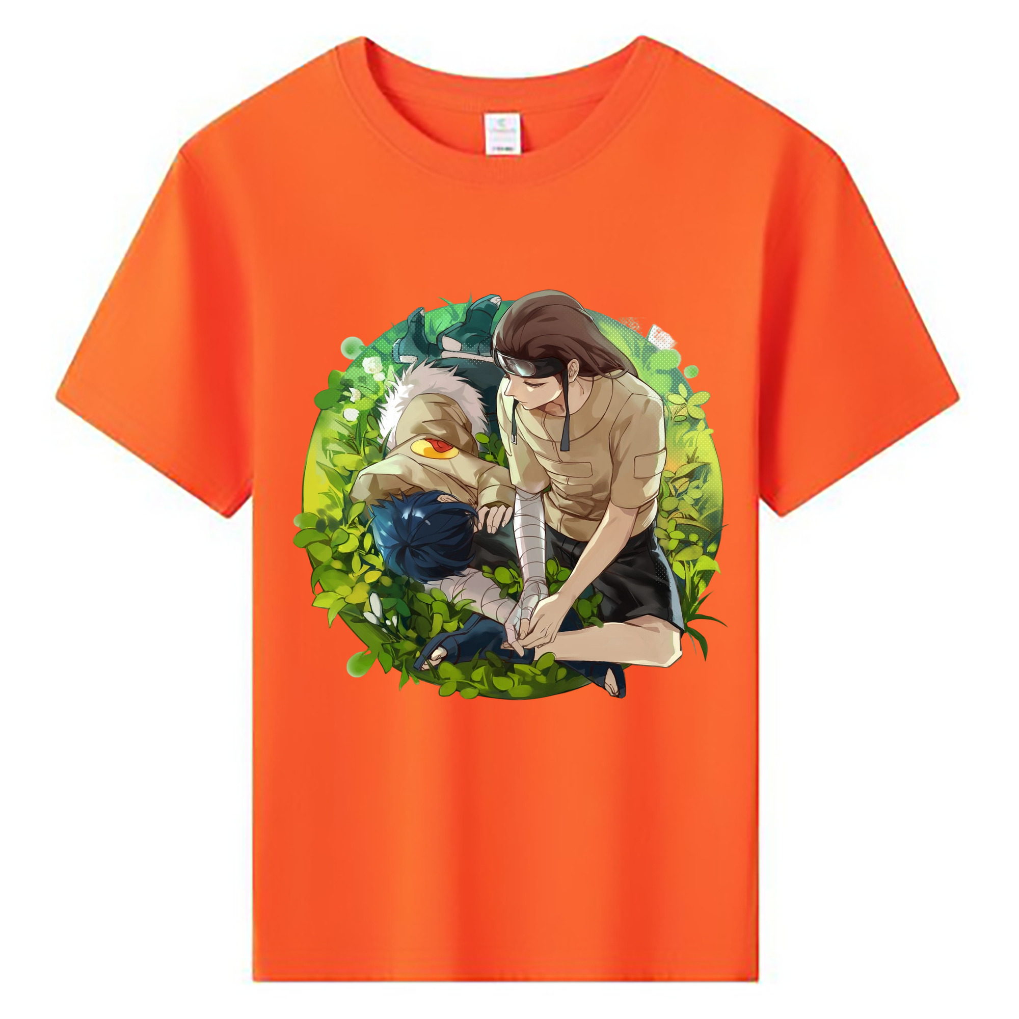 （画像用） NARUTO -ナルト- 日向ネジ Hyūga Neji 綿100％キッズTシャツ（フロントプリント）