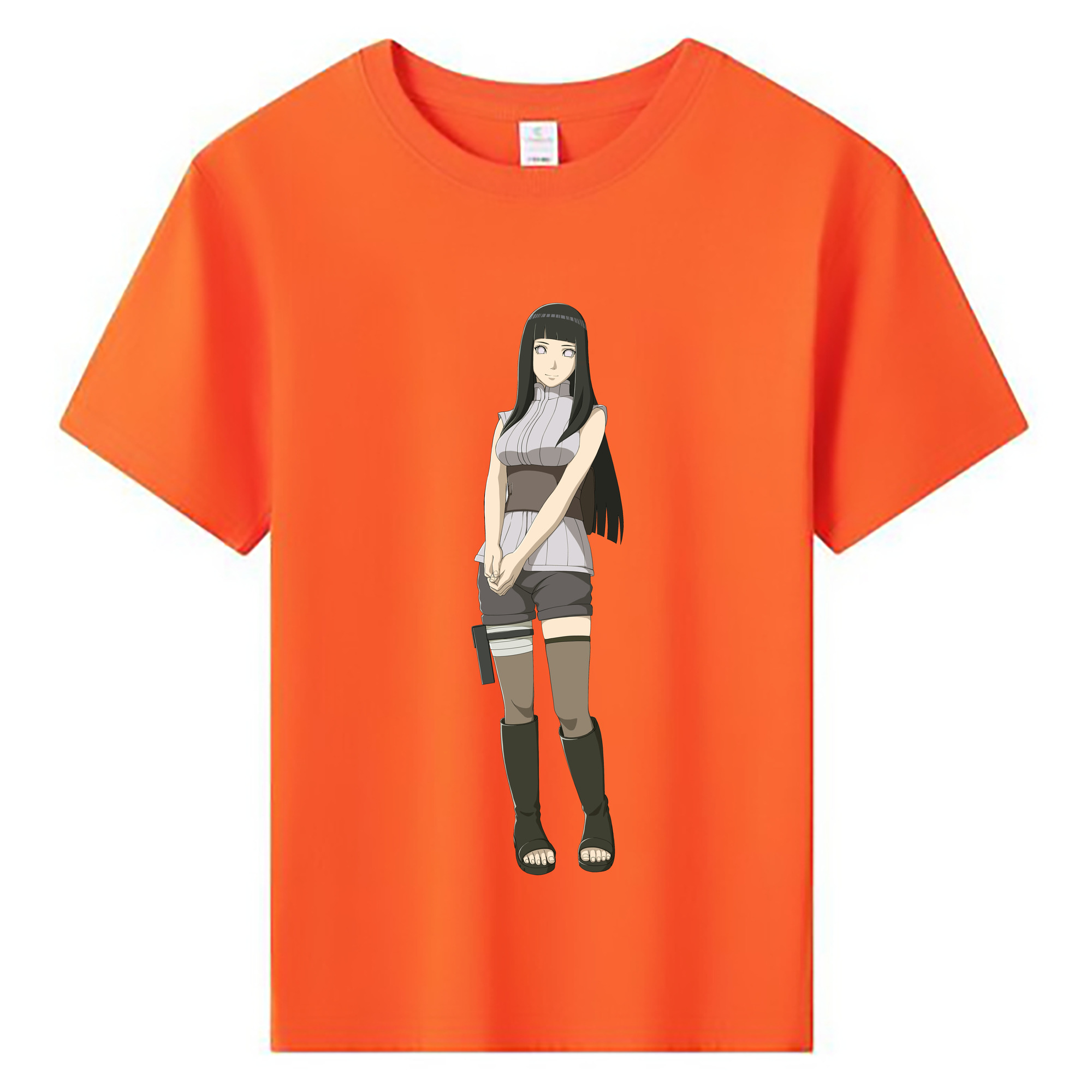 （画像用） NARUTO -ナルト- 日向ヒナタ Hyūga Hinata 綿100％キッズTシャツ（フロントプリント）