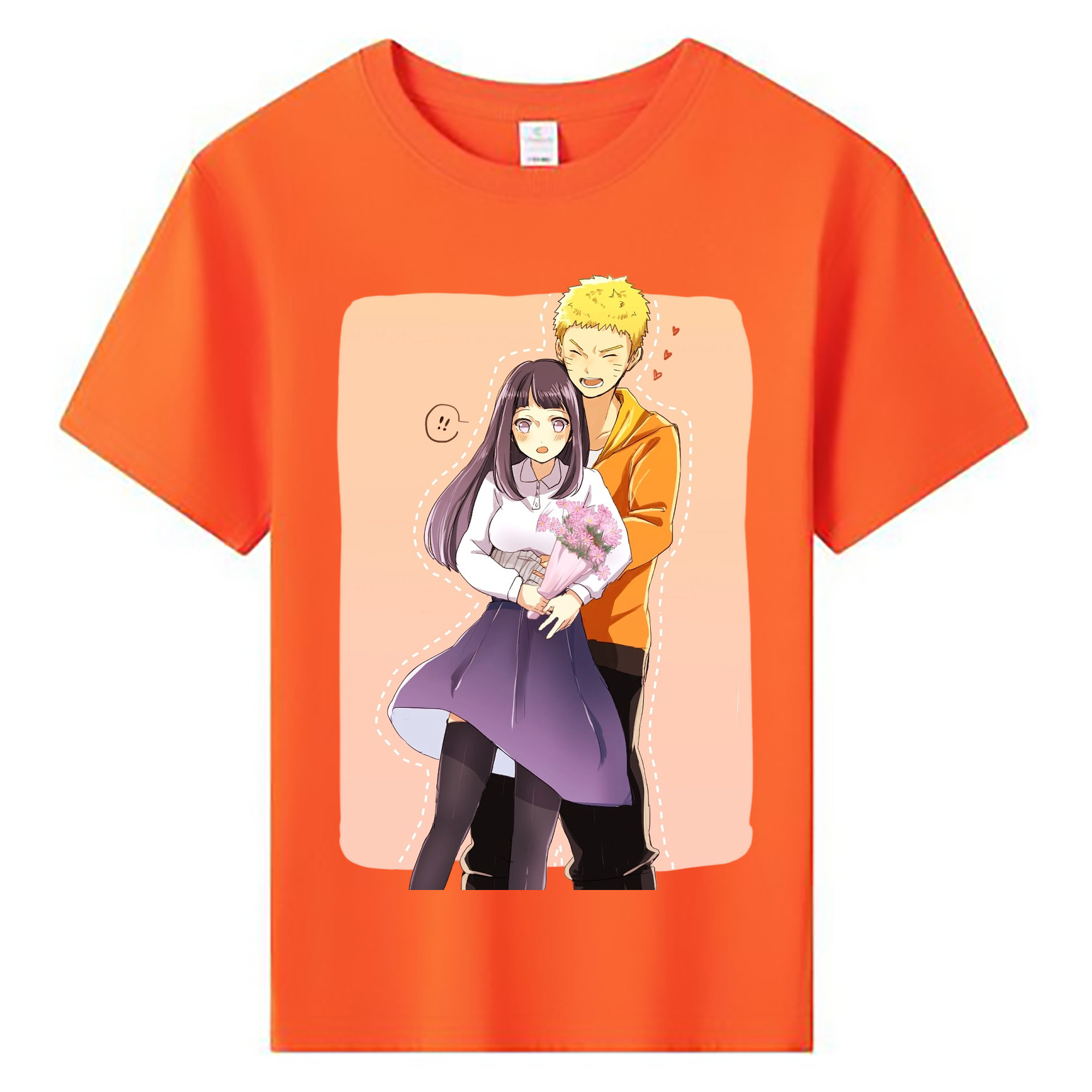（画像用） NARUTO -ナルト- 日向ヒナタ Hyūga Hinata 綿100％キッズTシャツ（フロントプリント）