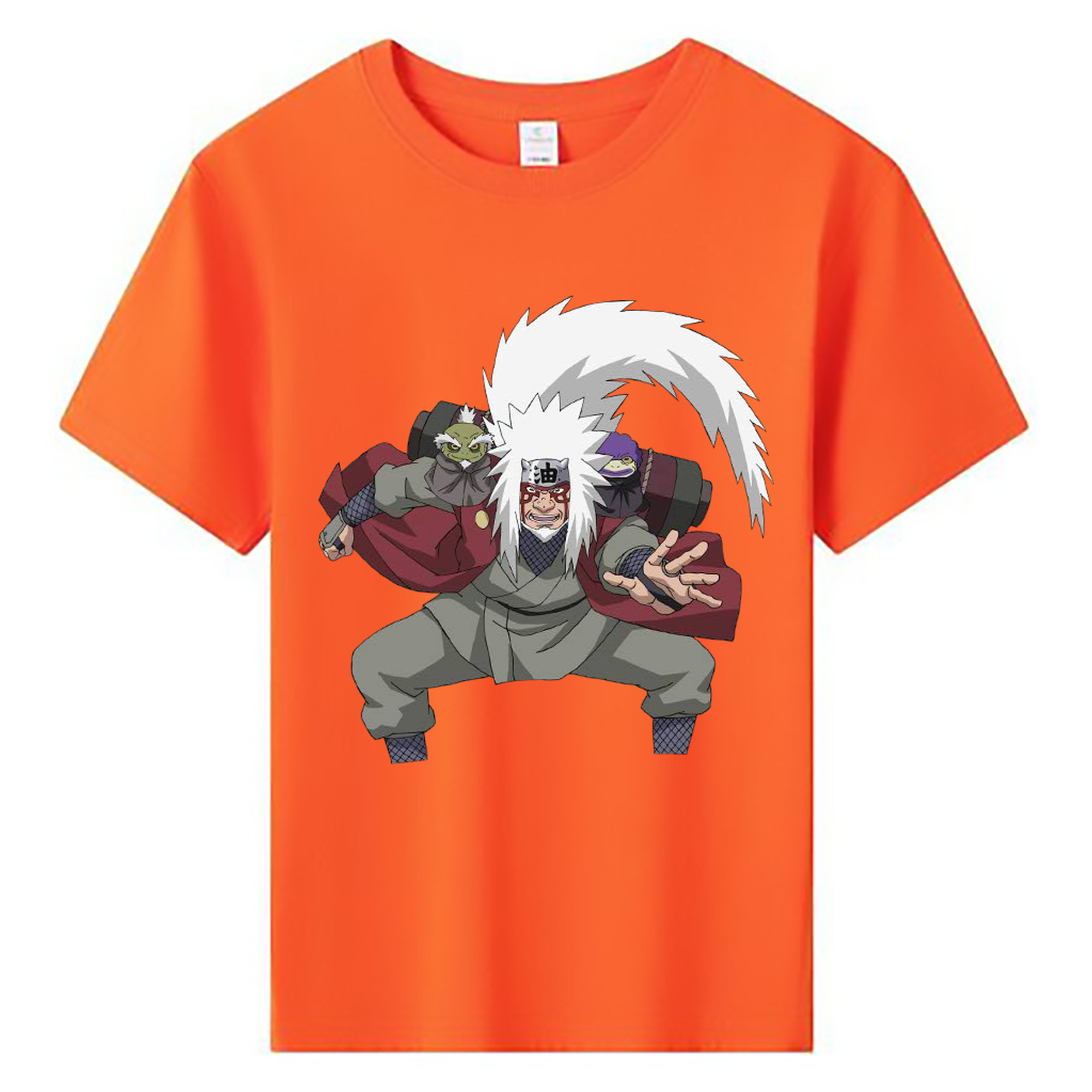 （画像用） NARUTO -ナルト- 自来也（じらいや） Jiraiya 綿100％キッズTシャツ（フロントプリント）