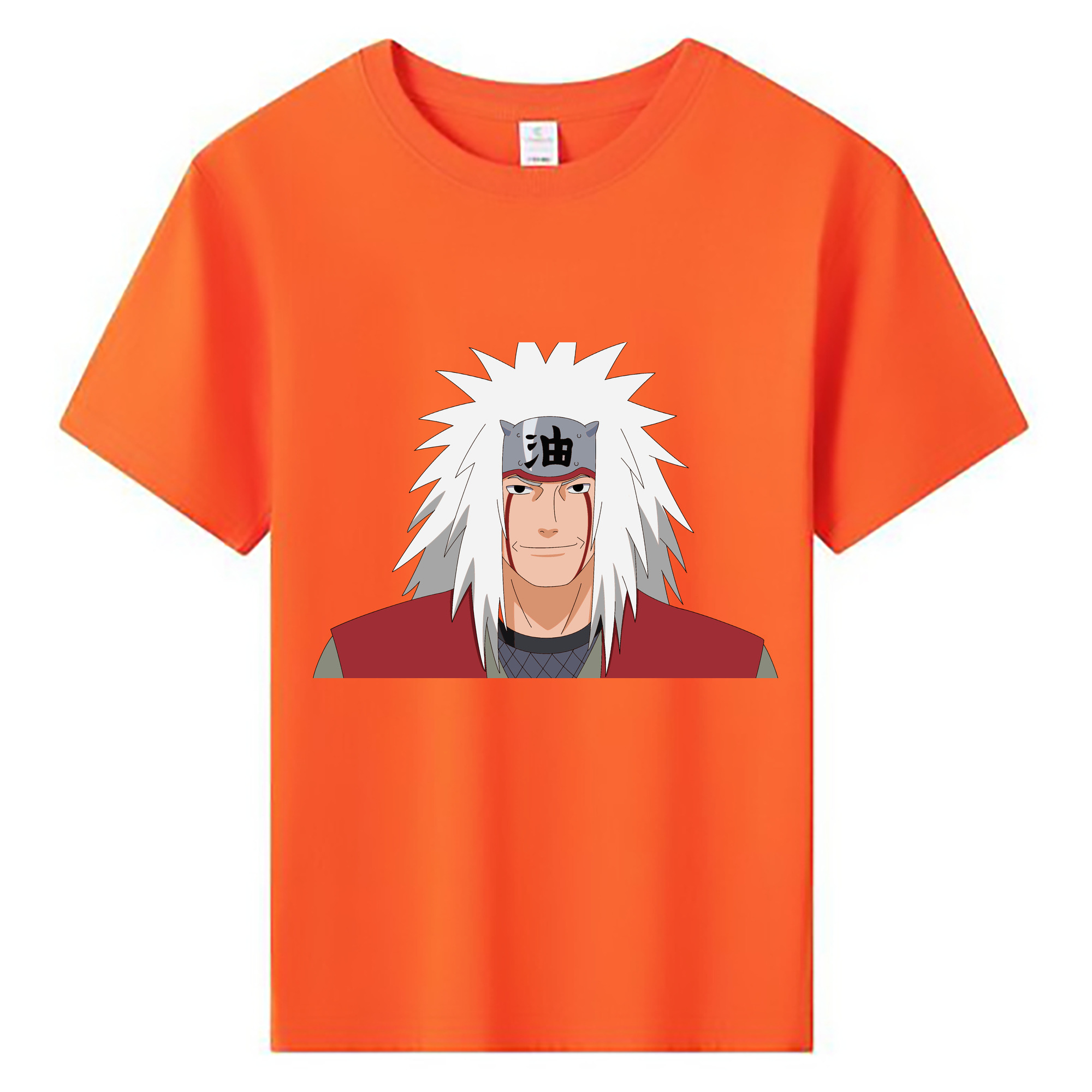 （画像用） NARUTO -ナルト- 自来也（じらいや） Jiraiya 綿100％キッズTシャツ（フロントプリント）