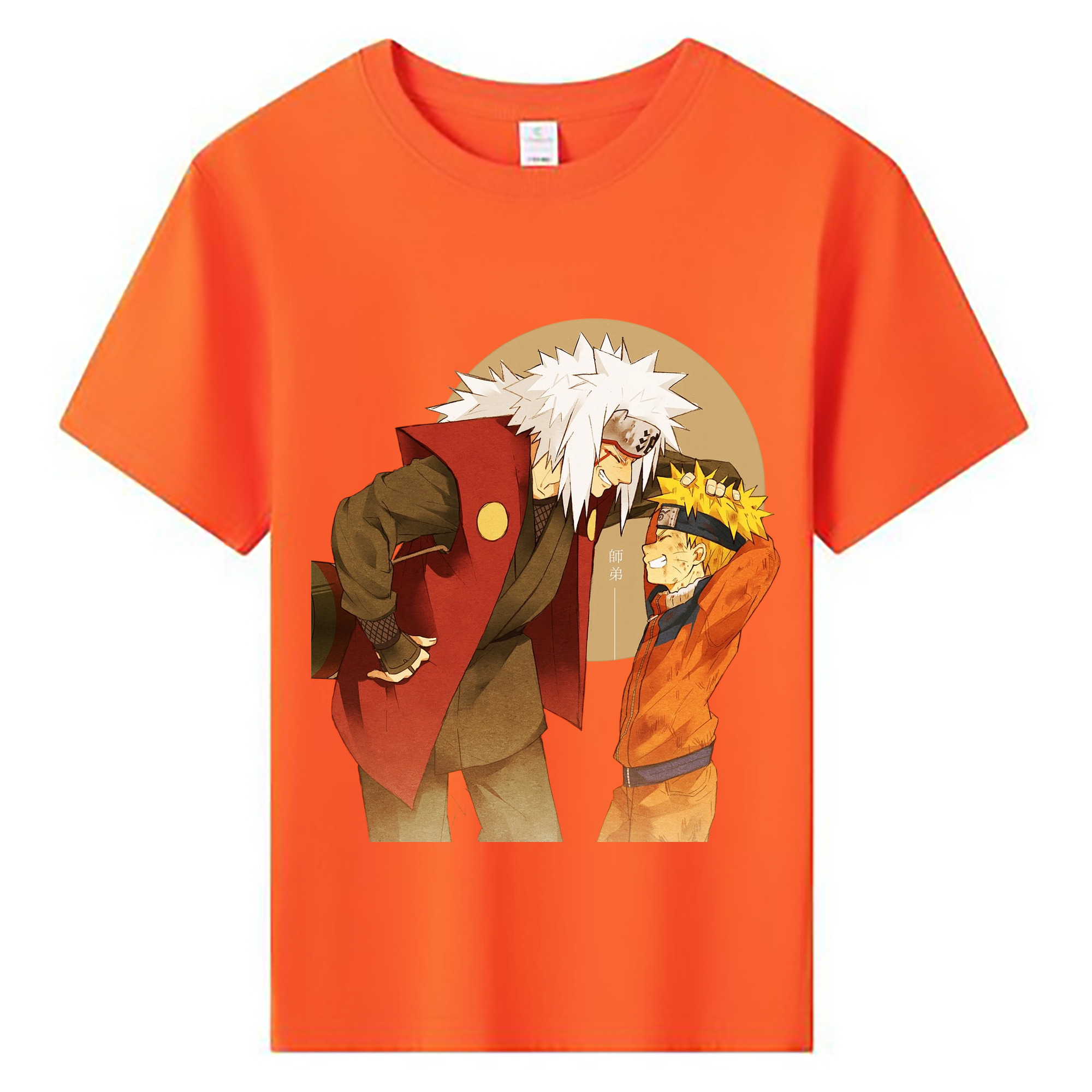 （画像用） NARUTO -ナルト- 自来也（じらいや） Jiraiya 綿100％キッズTシャツ（フロントプリント）
