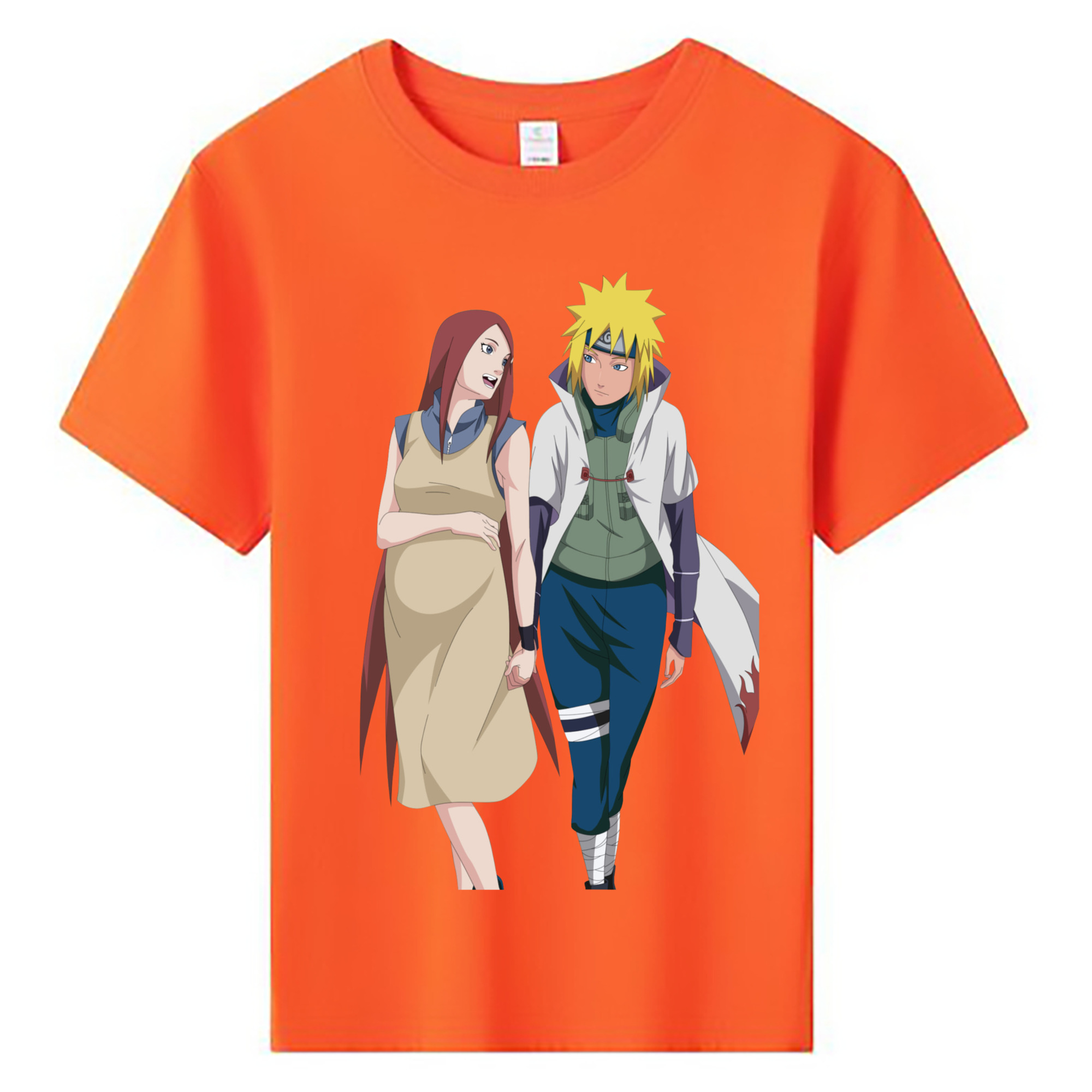 （画像用） NARUTO -ナルト- 波風 ミナト Namikaze Minato 綿100％キッズTシャツ（フロントプリント）