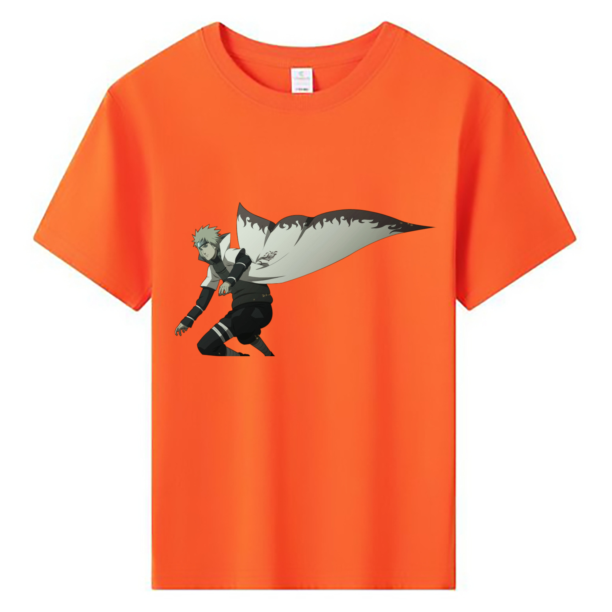 （画像用） NARUTO -ナルト- 波風 ミナト Namikaze Minato 綿100％キッズTシャツ（フロントプリント）