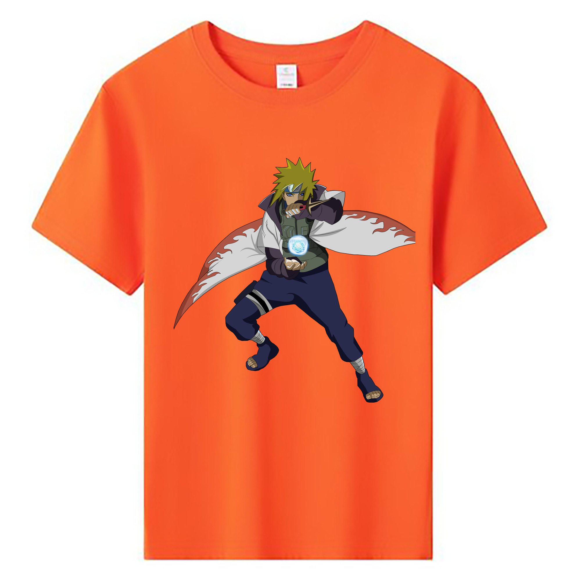 （画像用） NARUTO -ナルト- 波風 ミナト Namikaze Minato 綿100％キッズTシャツ（フロントプリント）