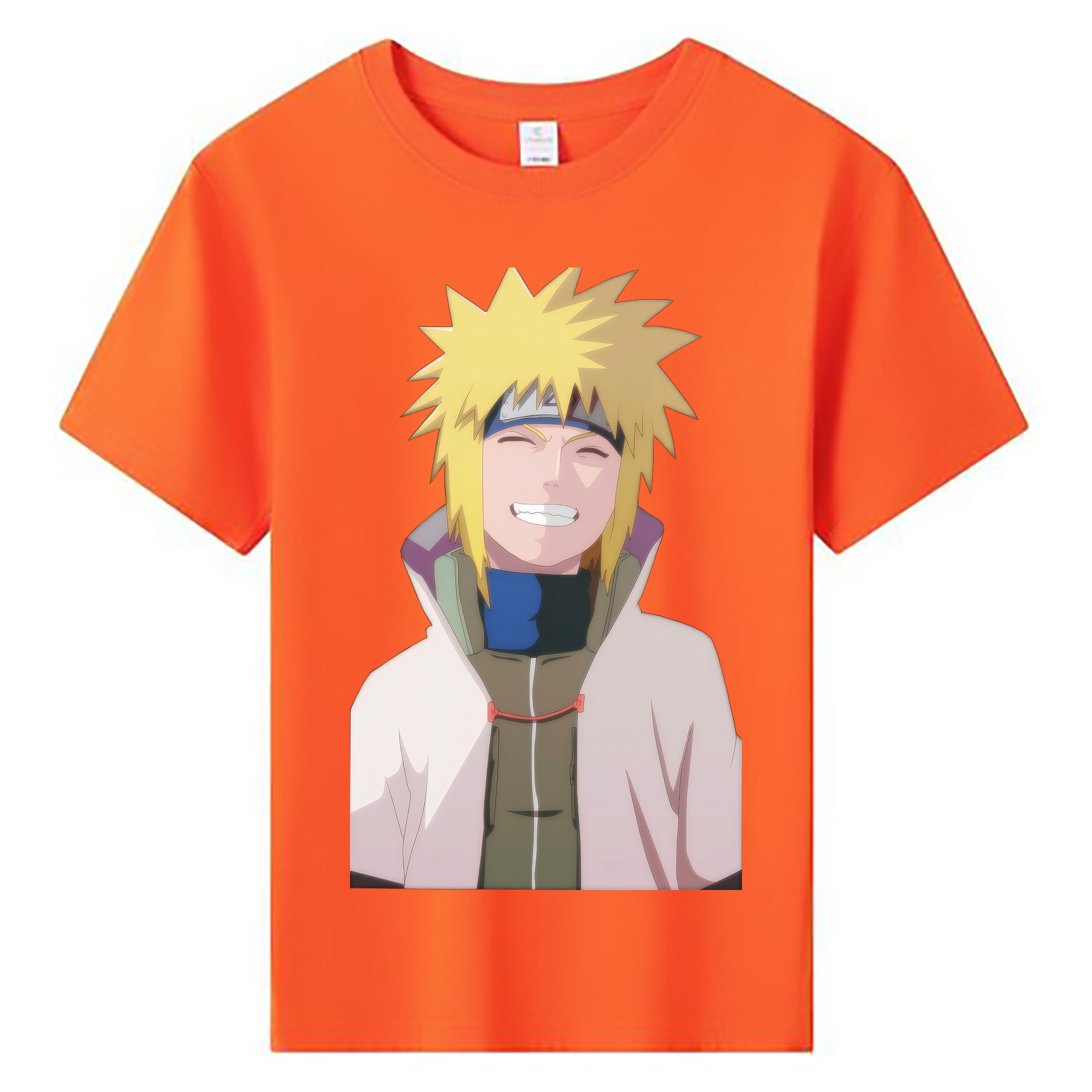 （画像用） NARUTO -ナルト- 波風 ミナト Namikaze Minato 綿100％キッズTシャツ（フロントプリント）